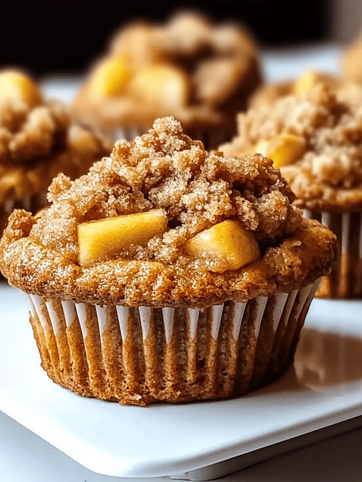 Pumpkin-Apple-Muffins mit knusprigem Crumble 3 Pumpkin-Apple-Muffins with Crispy Crumble