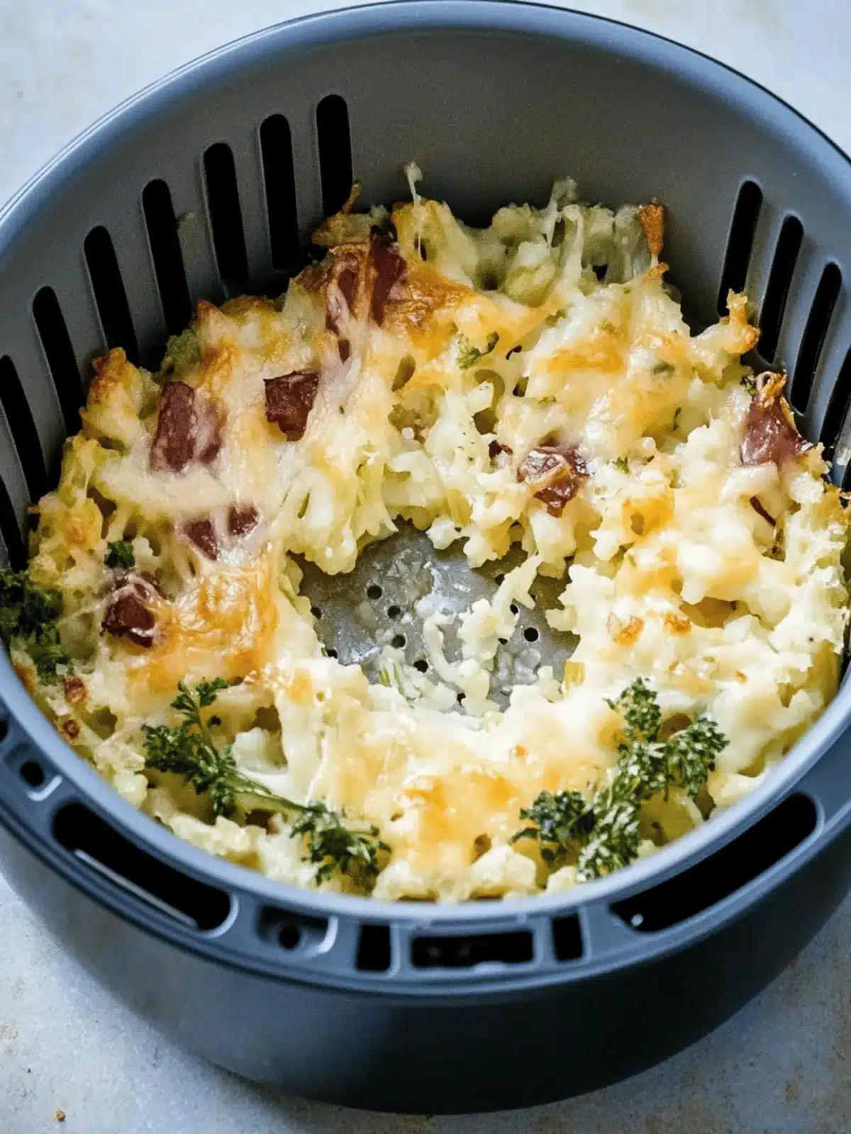Käsespätzle aus der Heißluftfritteuse