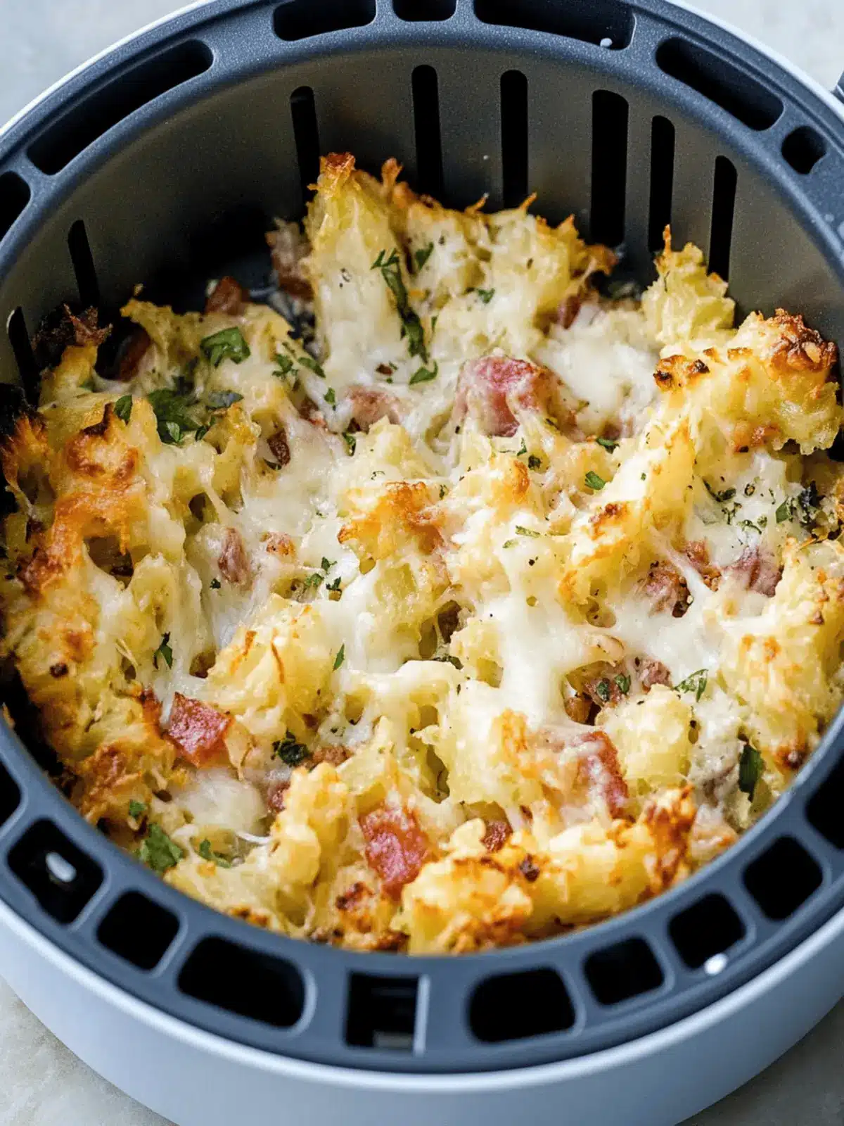 Käsespätzle aus der Heißluftfritteuse