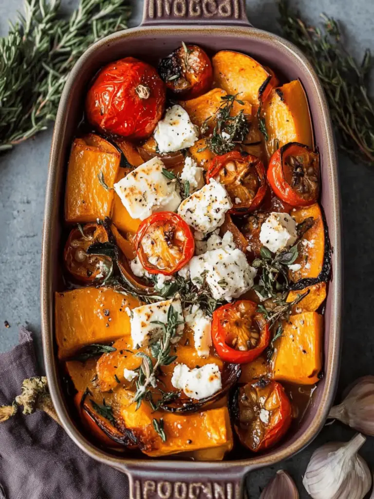 Ofenkürbis mit Feta – Hokkaido Kürbis ganz einfach lecker gebacken