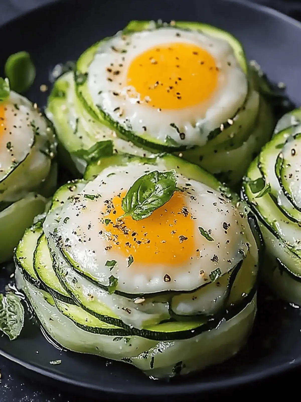 Zucchini Ei Nester: Schnelle und gesunde Eiernestchen 4 Zucchini Ei Nester