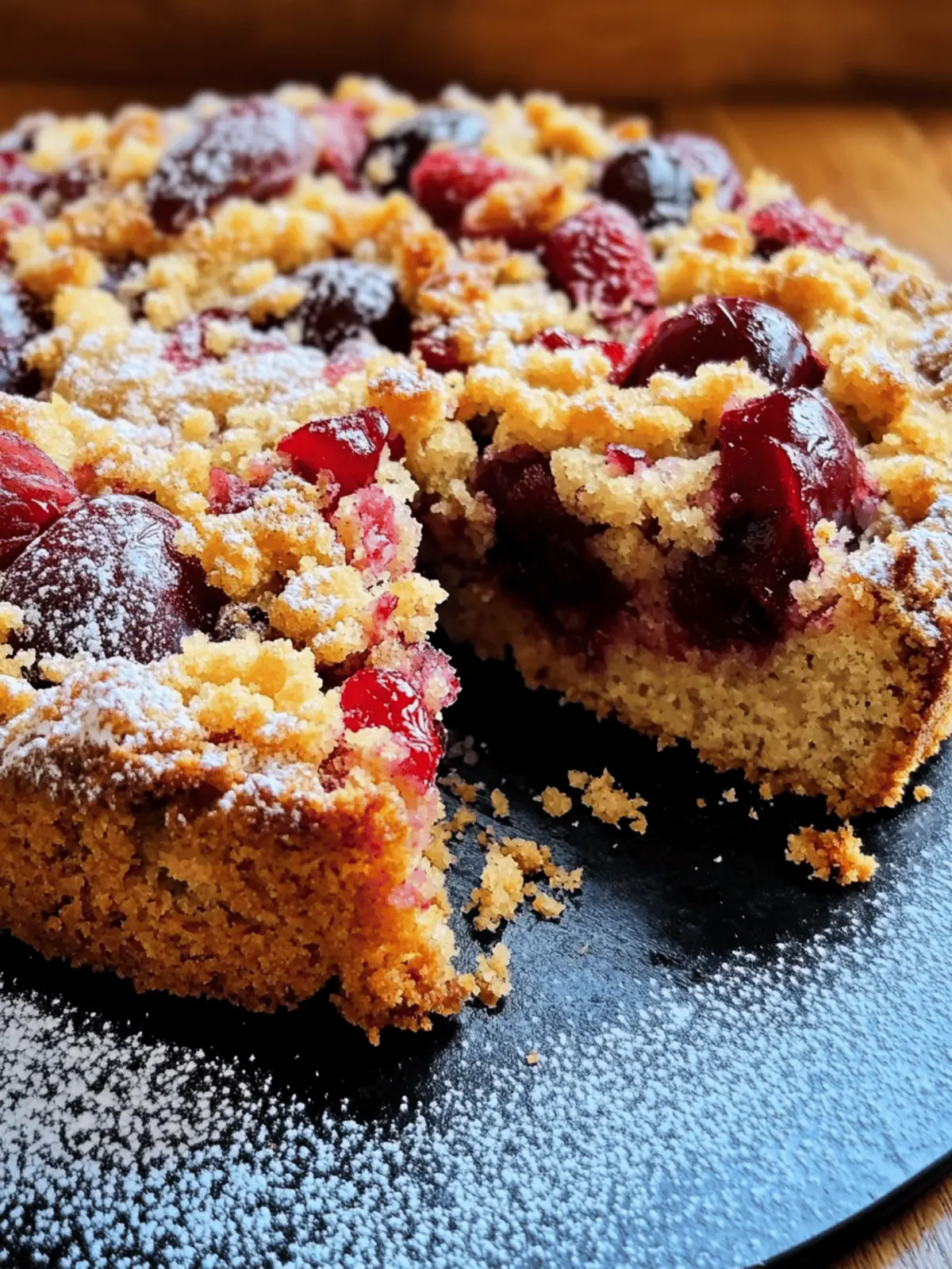 Classic plum cake with crumbs - just like grandma!