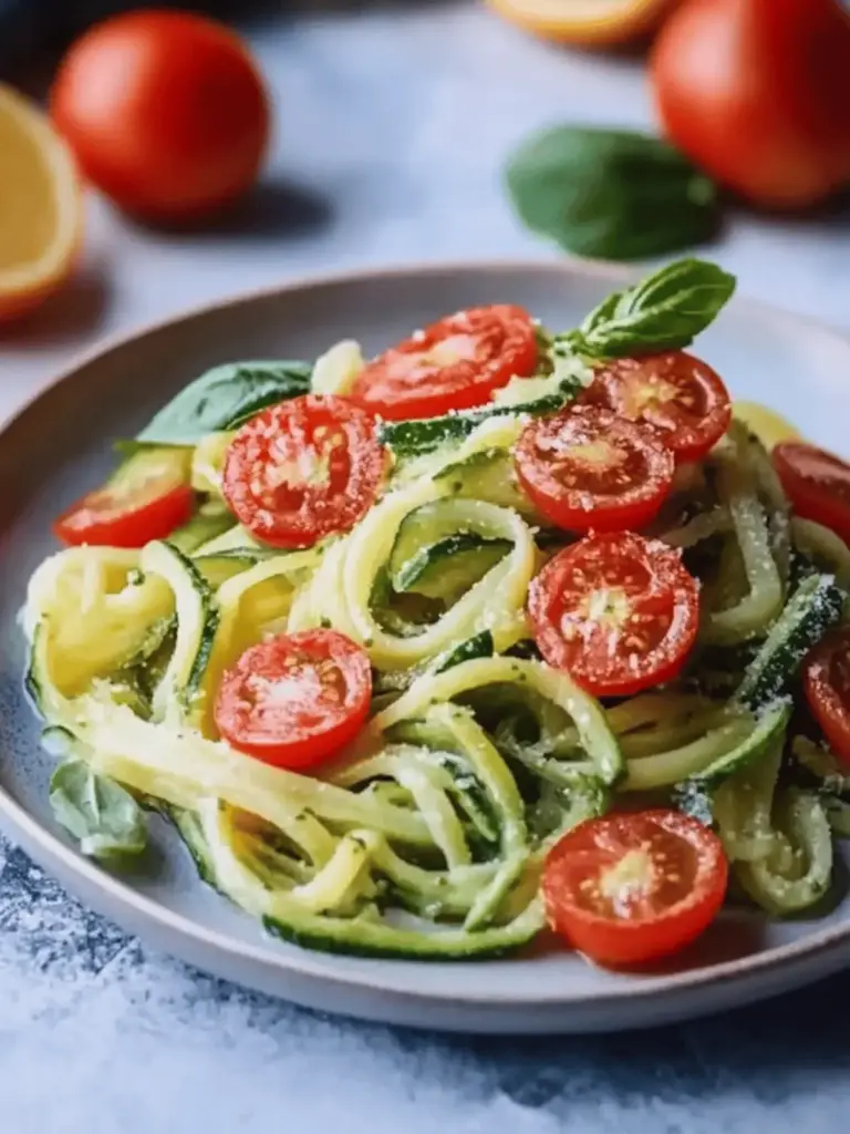 Zucchini-Spaghetti mit Frischkäse-Sauce: Ein schnelles und gesundes Gericht für jeden Tag