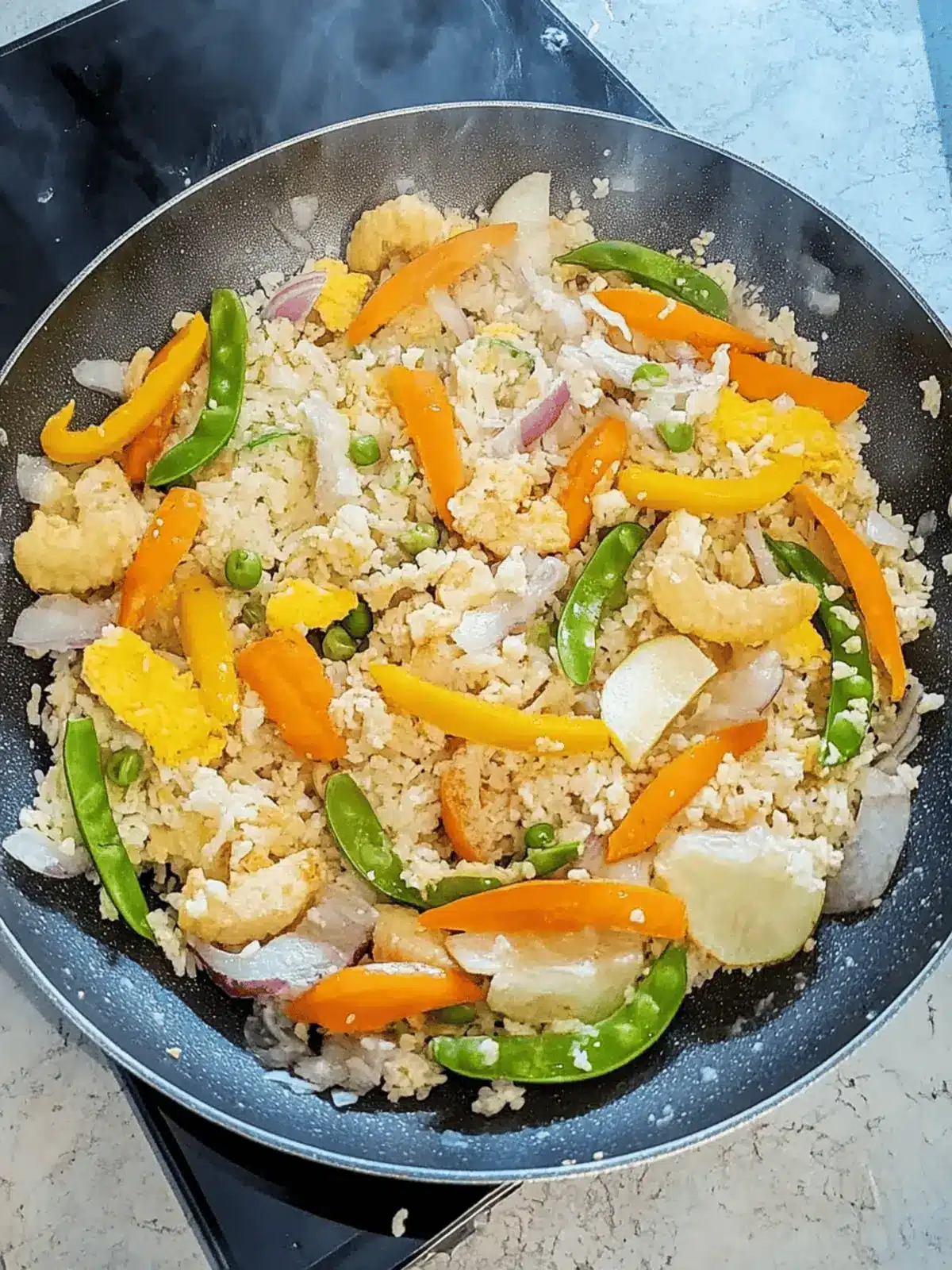 Fried Rice mit Gemüse für Einsteiger 2 Fried Rice with Vegetables