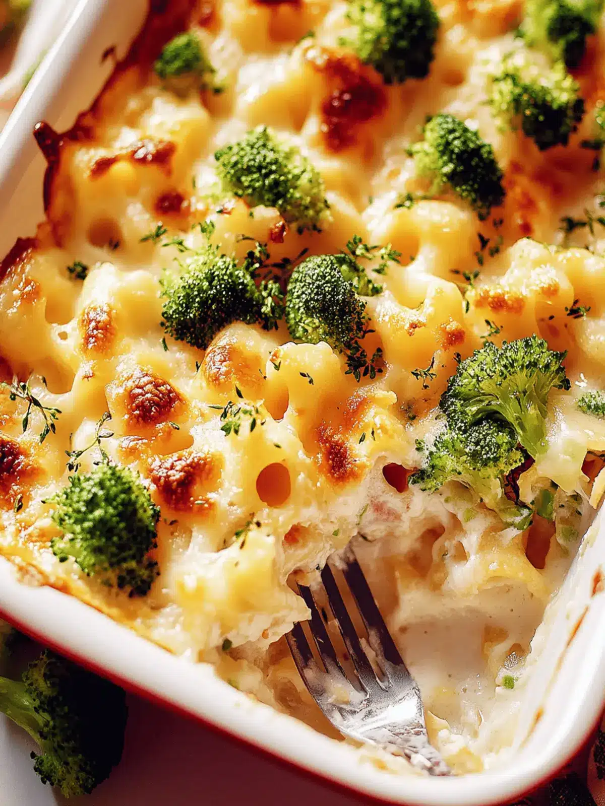 Brokkoli-Hühnchen-Auflauf mit Frischkäse und Mozzarella 4 Brokkoli-Hühnchen-Auflauf mit Frischkäse und Mozzarella