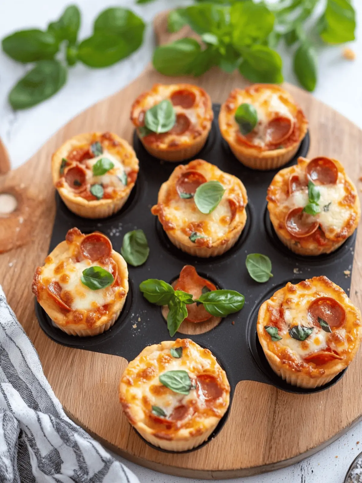 Schnelle Pizza-Muffins für jeden Snack-Moment 5 Schnelle Pizza-Muffins