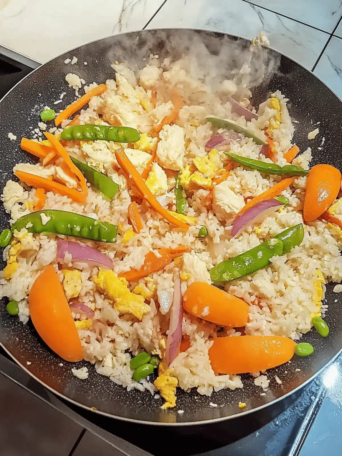 Fried Rice mit Gemüse für Einsteiger 5 Fried Rice with Vegetables