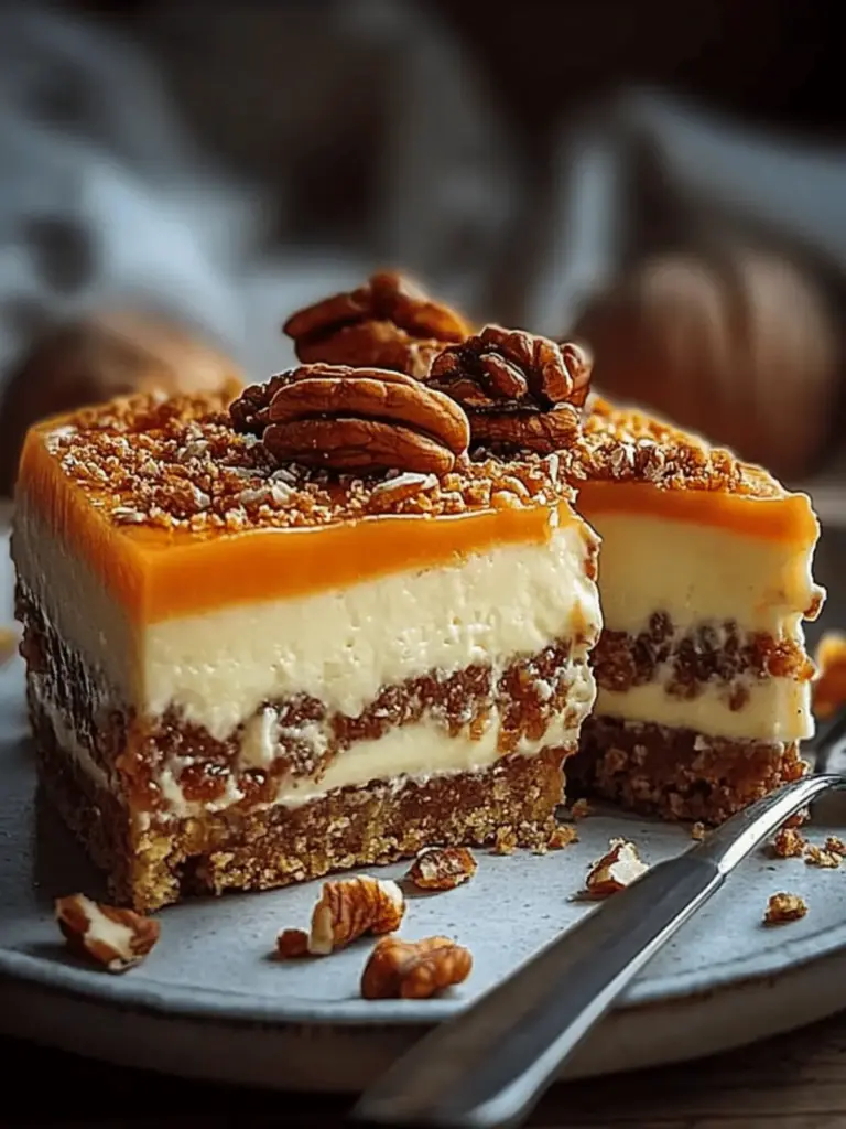 Kürbis Käse Nusskuchen