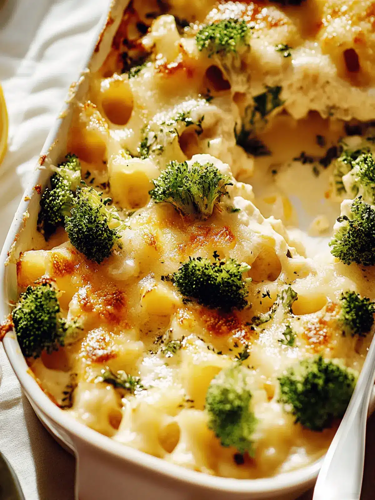 Brokkoli-Hühnchen-Auflauf mit Frischkäse und Mozzarella 5 Brokkoli-Hühnchen-Auflauf mit Frischkäse und Mozzarella