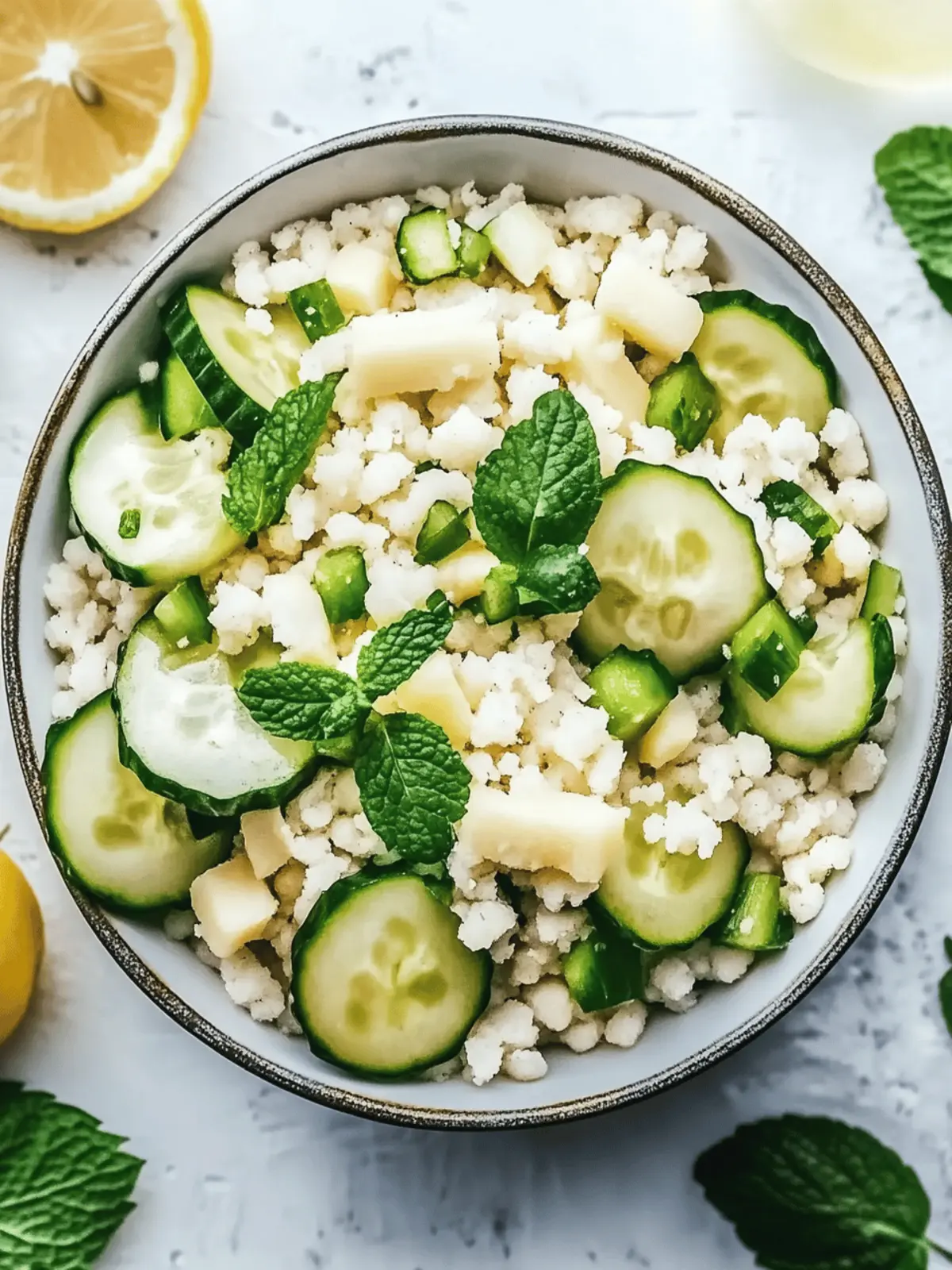 Geschmackvoller Gurken-Couscous