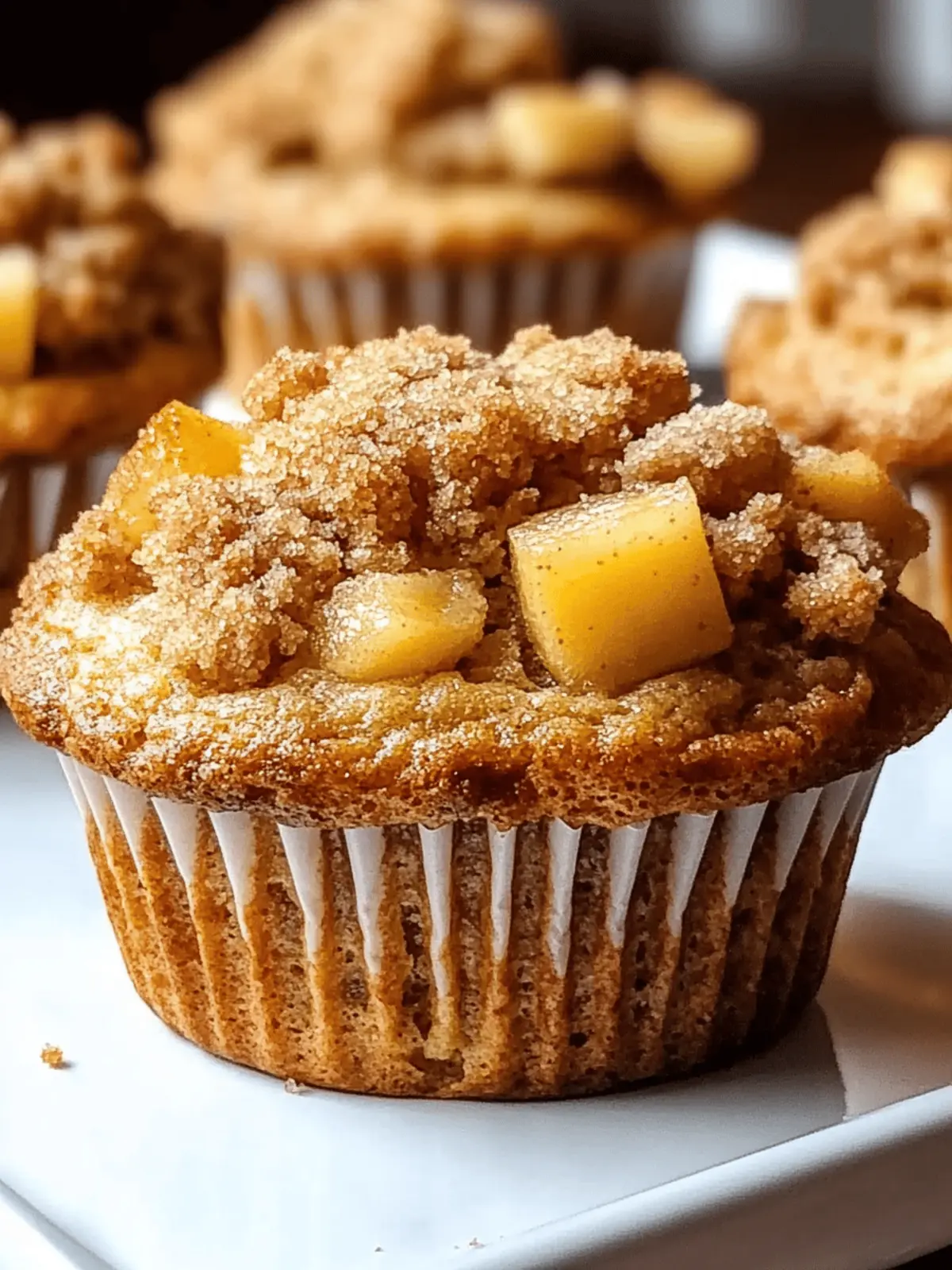 Pumpkin-Apple-Muffins mit knusprigem Crumble 5 Kürbis-Apfel-Muffins mit knusprigem Streusel