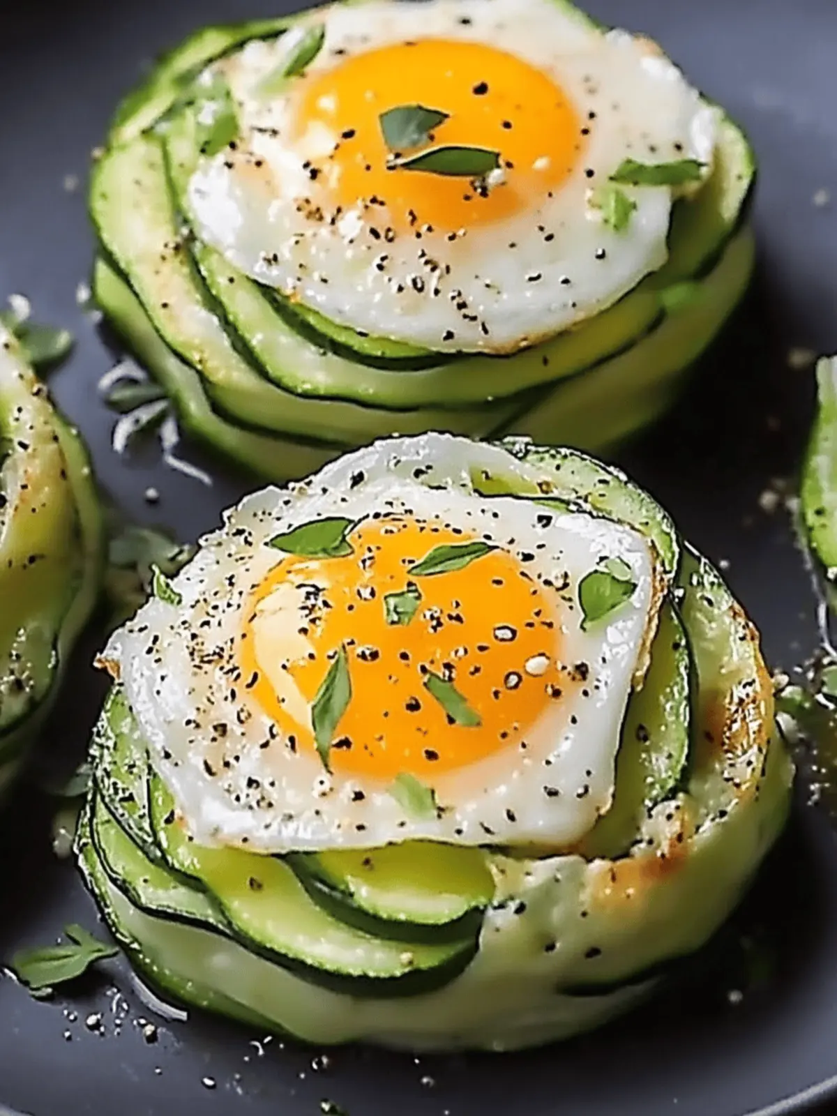 Zucchini Ei Nester: Schnelle und gesunde Eiernestchen 2 Zucchini Ei Nester