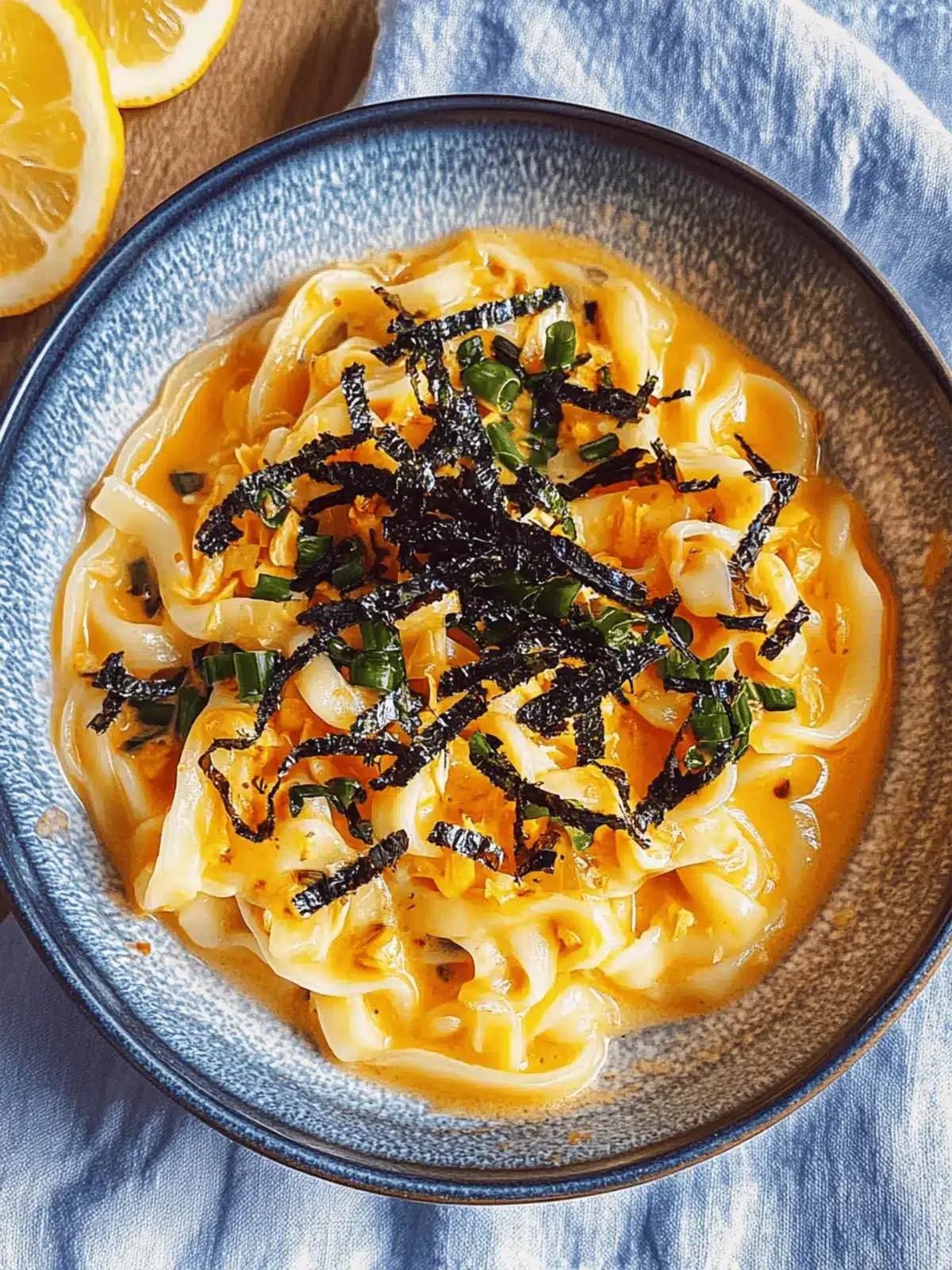 Scharfe Udon-Nudeln mit Käse im Handumdrehen 3 Scharfe Udon-Nudeln mit Käse