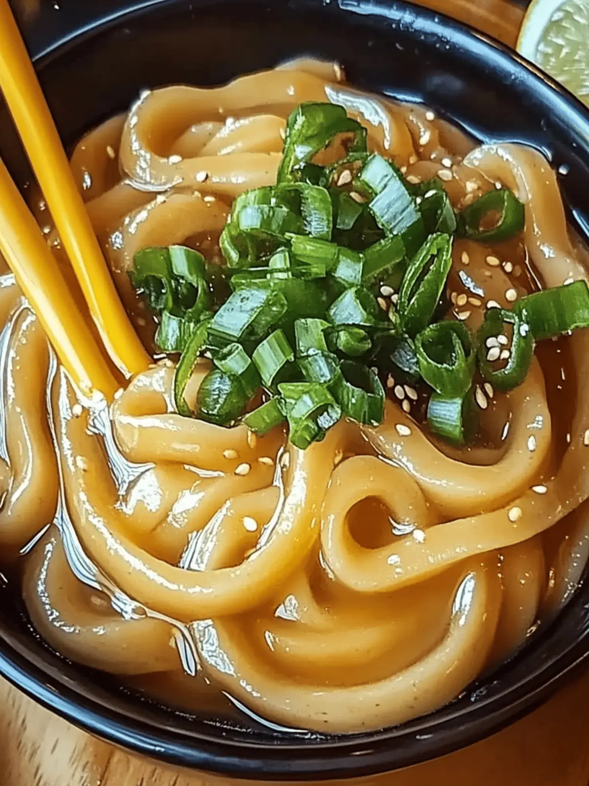 Erdnussbutter Udon Nudeln