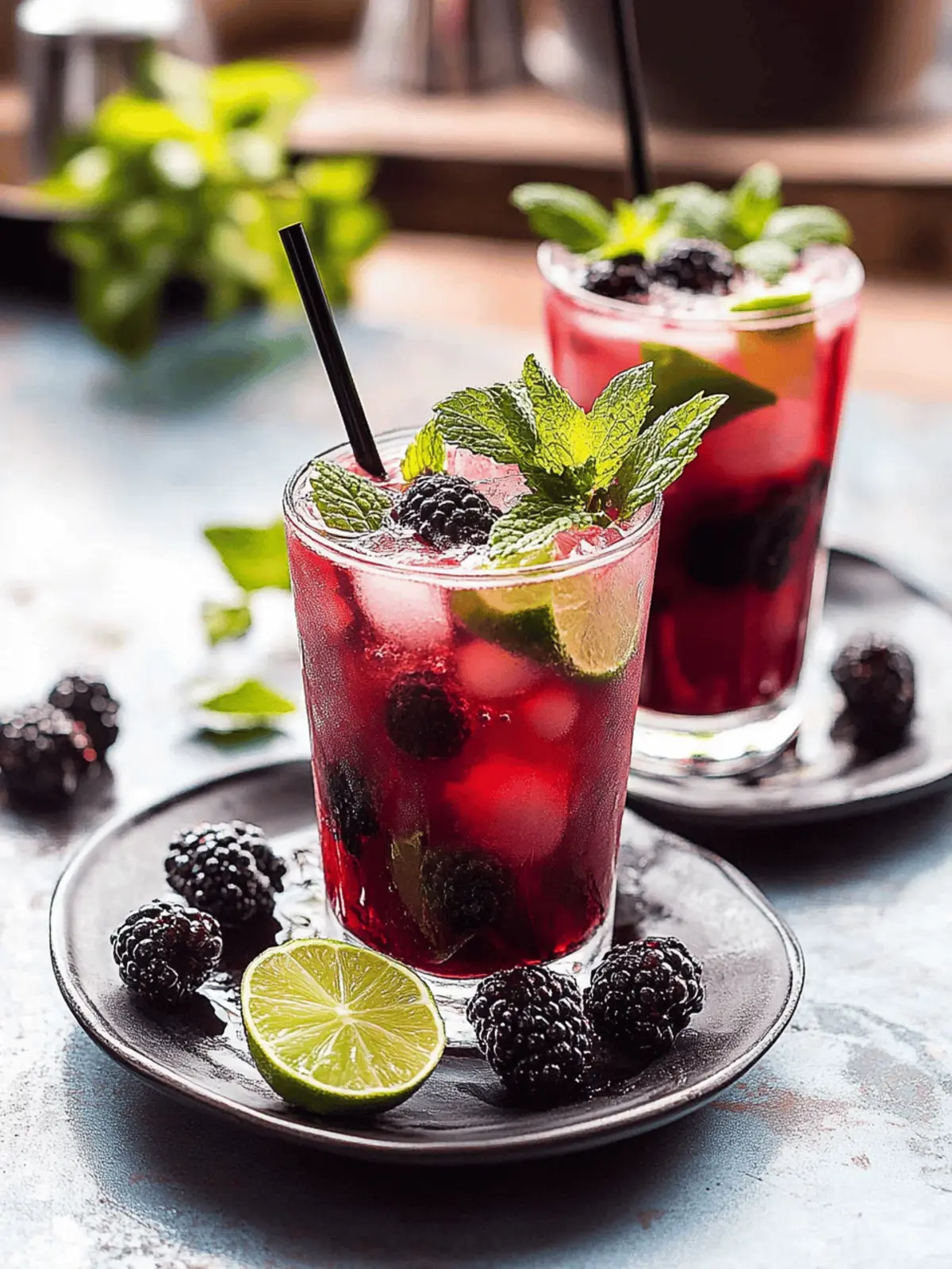Schwarze Johannisbeere Mojito