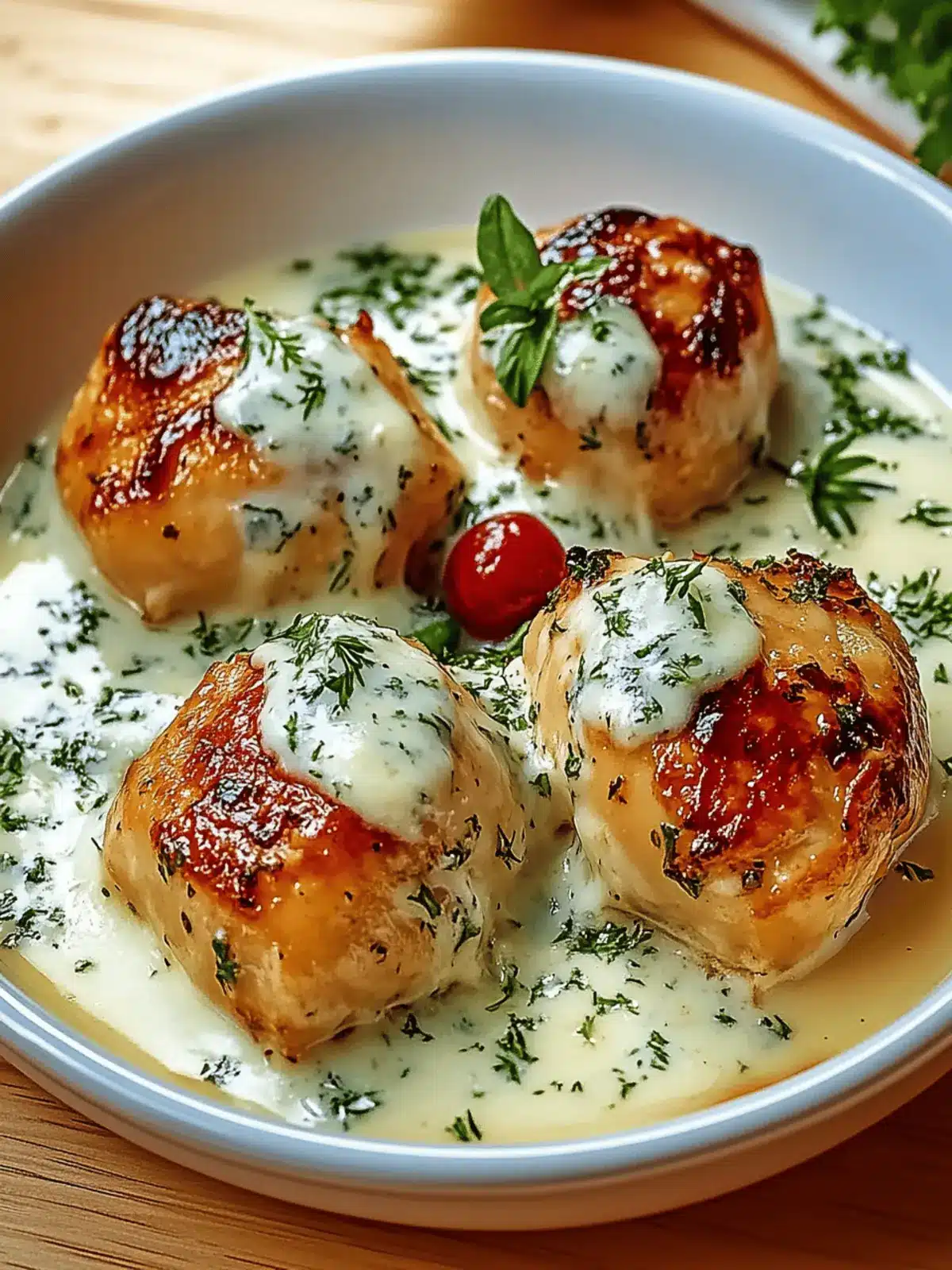 Hähnchen Frischkäsesauce