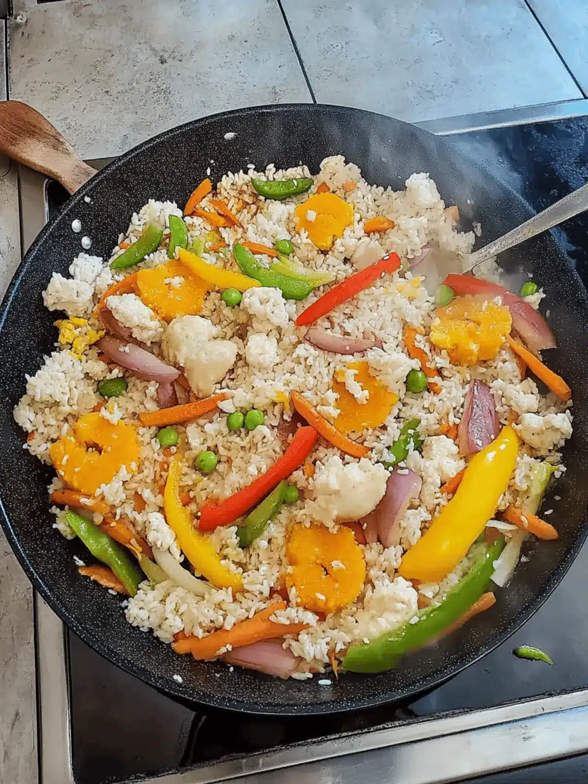 Fried Rice mit Gemüse für Einsteiger 3 Fried Rice with Vegetables