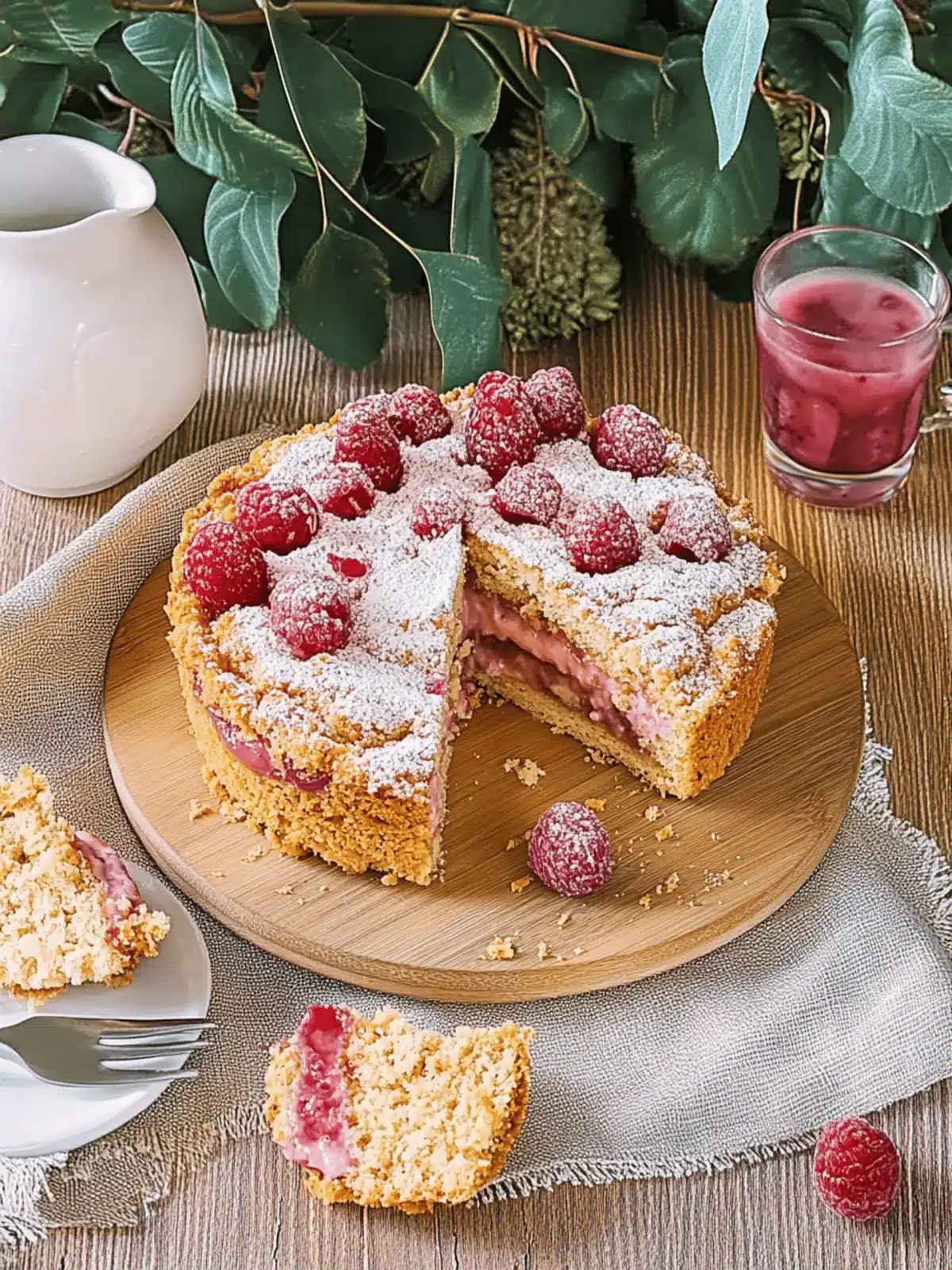Streusel-Plum Cake with VERPOORTEN Amaretto-Apricot