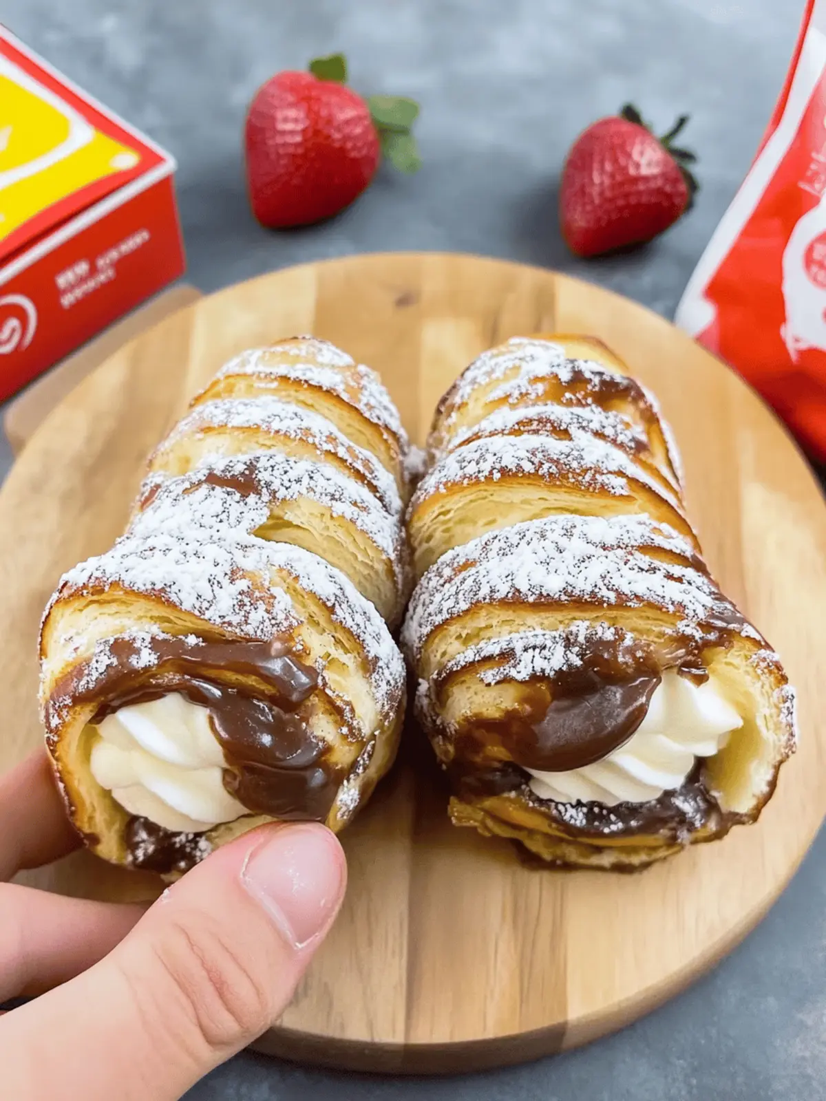 Schnelle Kinderriegel Croissants