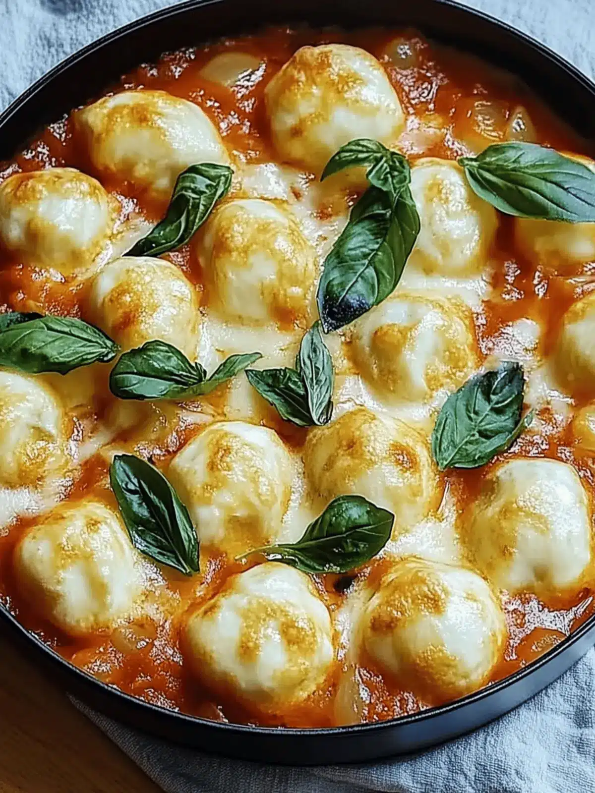 Gnocchi Auflauf Tomate Mozzarella