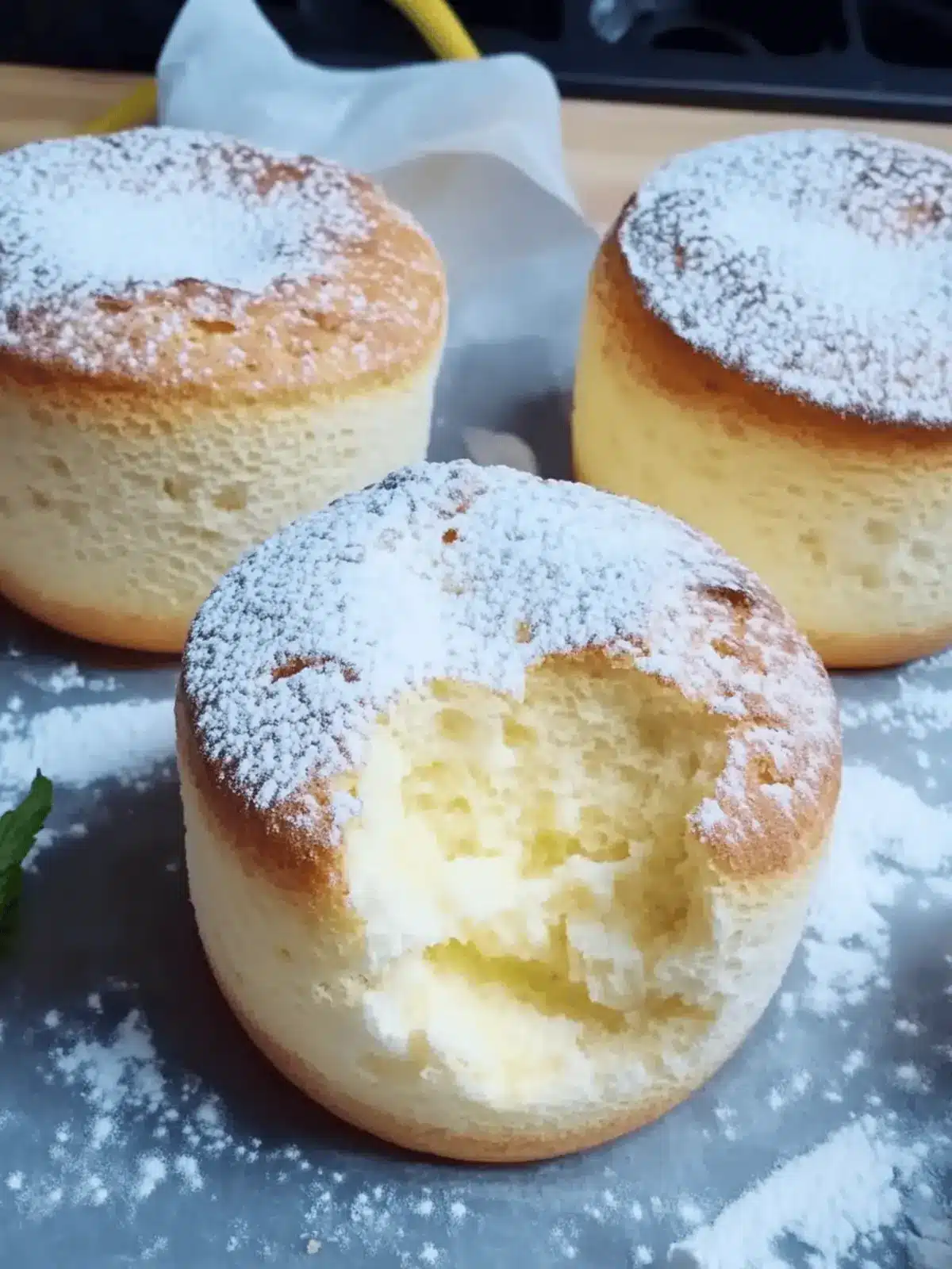 Quarkmuffins mit Vanillepudding schnell gemacht 2 Quarkmuffins mit Vanillepudding