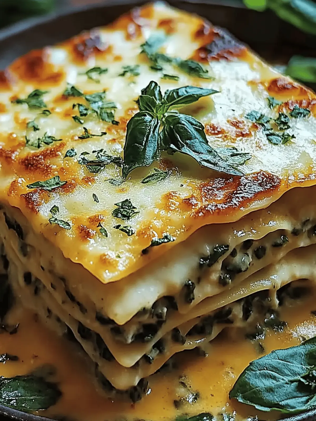 Cremige Spinat- und Pilzlasagne für Genuss-Momente 2 Cremige Spinat- und Pilzlasagne