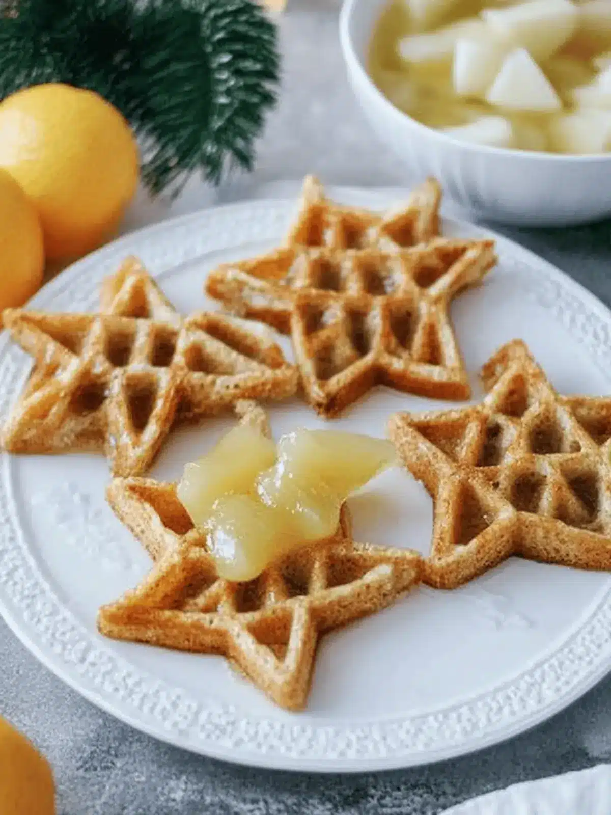 Speculoos-Waffeln für Weihnachten