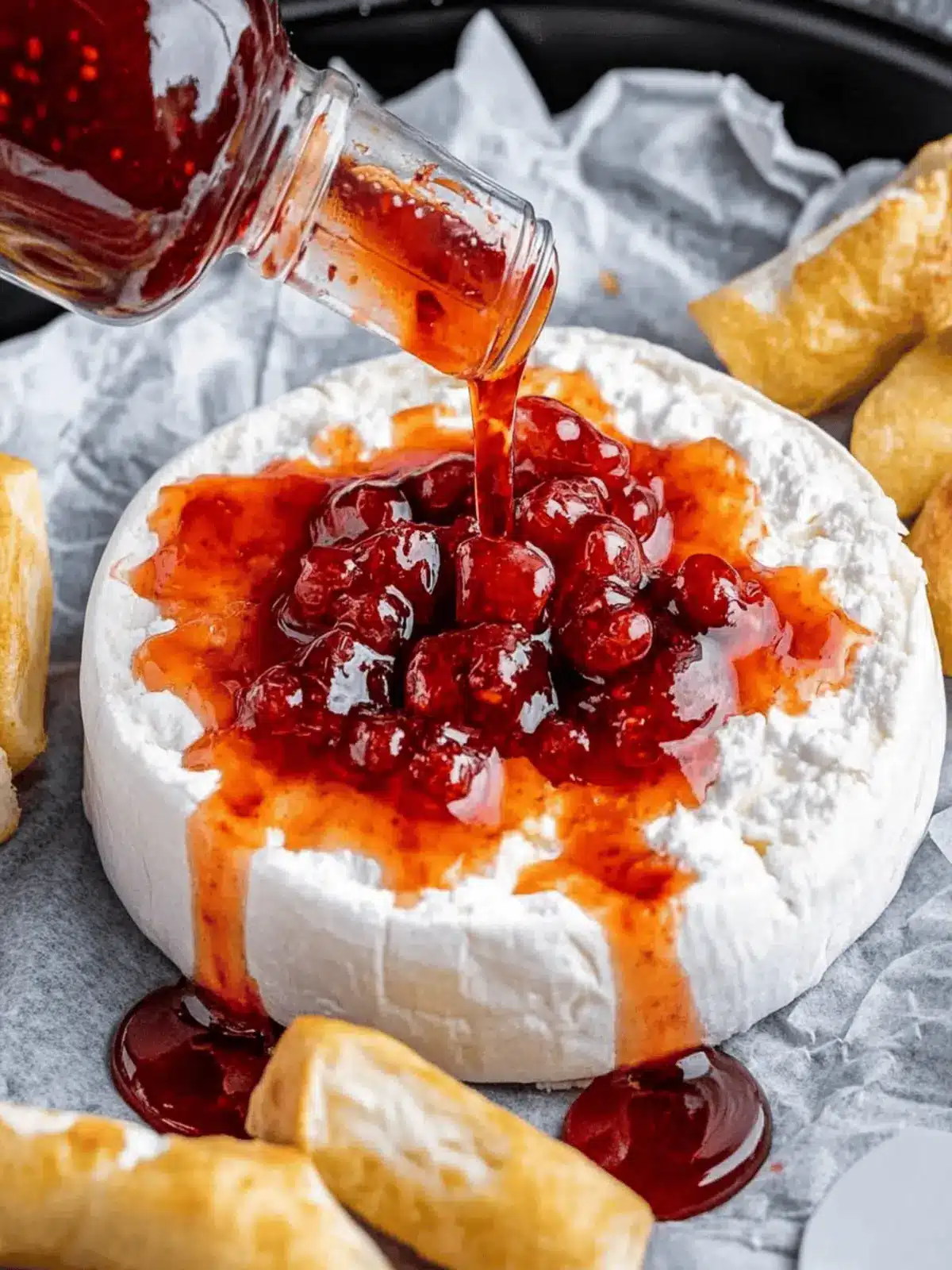 Halloween Blutige Gebackene Brie