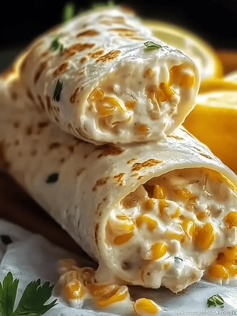 Schnelle Käse- und Knoblauch-Hühnchen-Wraps