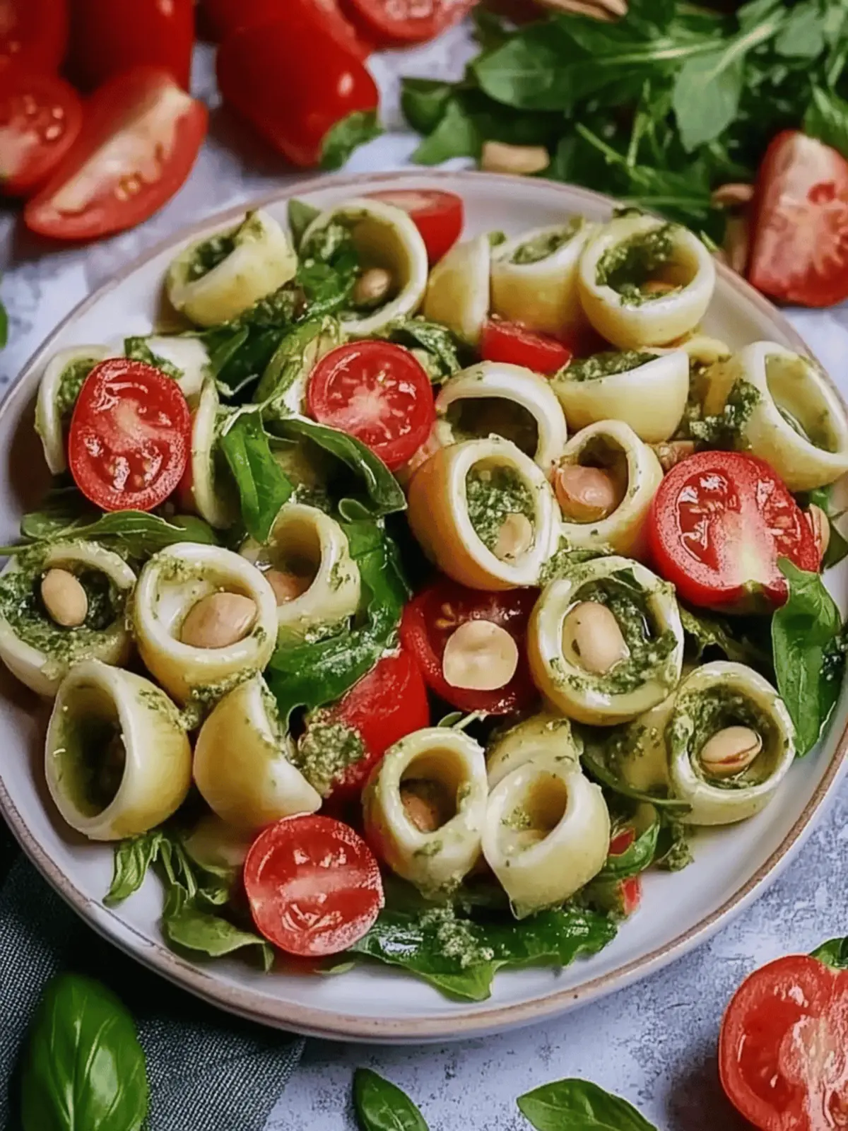 Italienischer Tortellini-Salat mit Pesto Genuss 3 Italienischer Tortellini-Salat mit Pesto