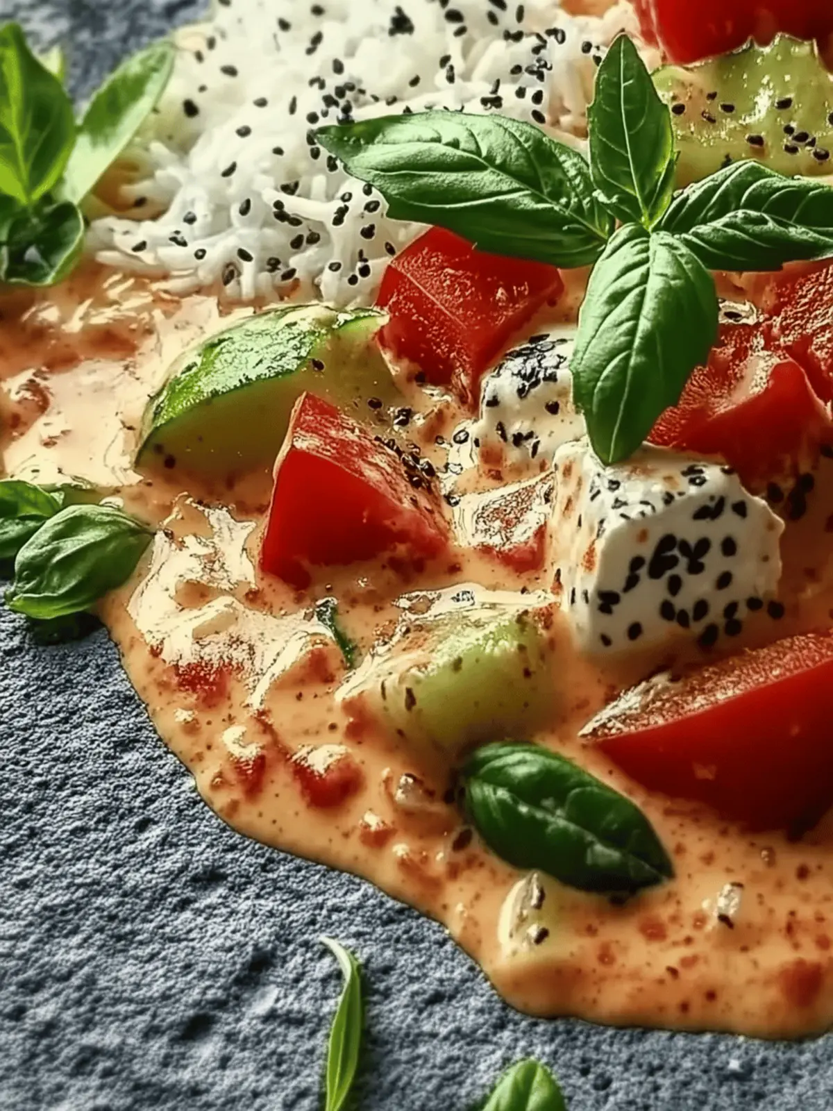 Vegetarische Zucchini-Nudeln mit cremiger Sauce 3 Vegetarische Zucchini-Nudeln