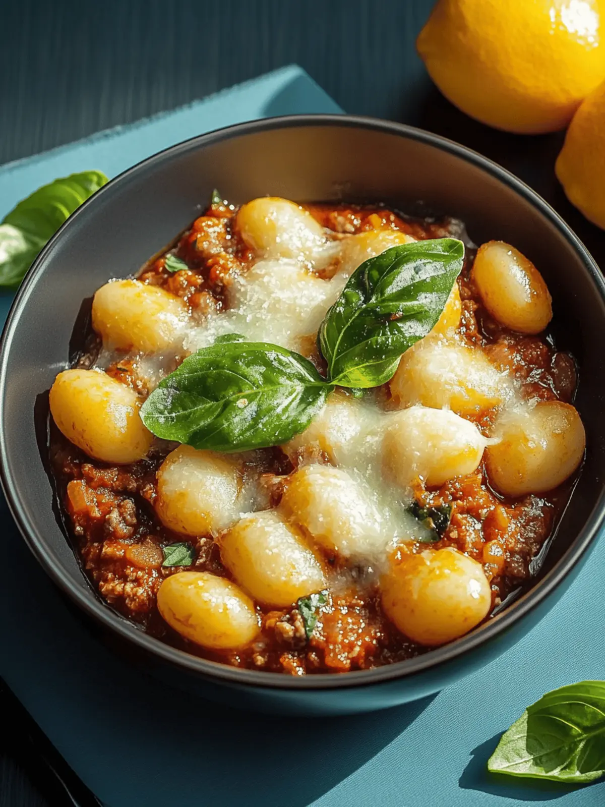 Käse Bolognese Gnocchi Auflauf für Familienfreuden 4 Käse Bolognese Gnocchi Auflauf