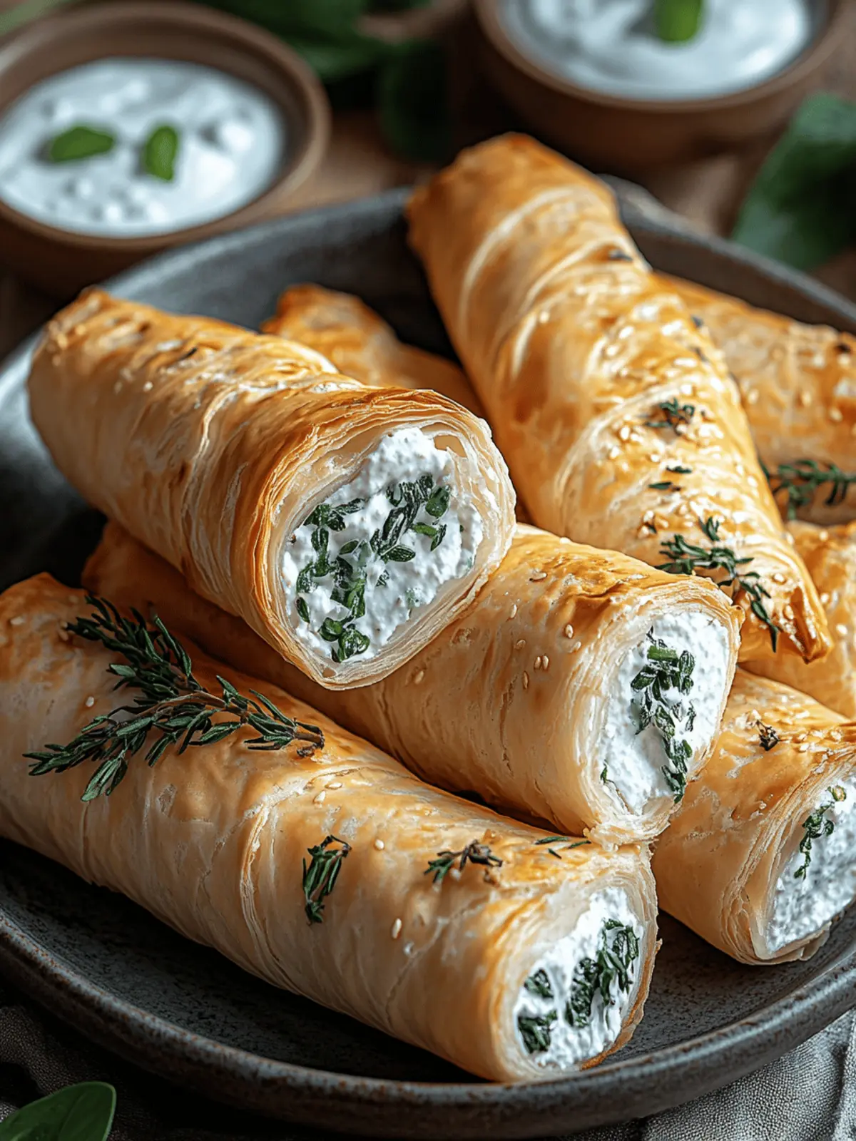 Herzhafte Blätterteigrollen mit Spinat und Feta zaubern 4 Herzhafte Blätterteigrollen mit Spinat und Feta