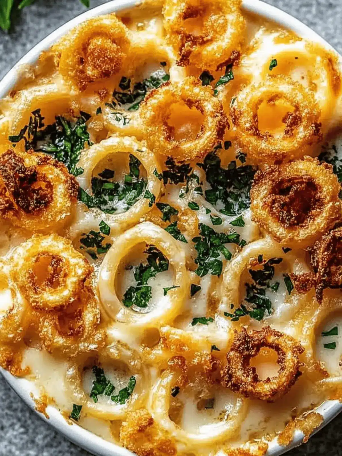 Käse Spätzle Gratin mit gerösteten Zwiebeln für Genießer 4 Käse Spätzle Gratin mit gerösteten Zwiebeln