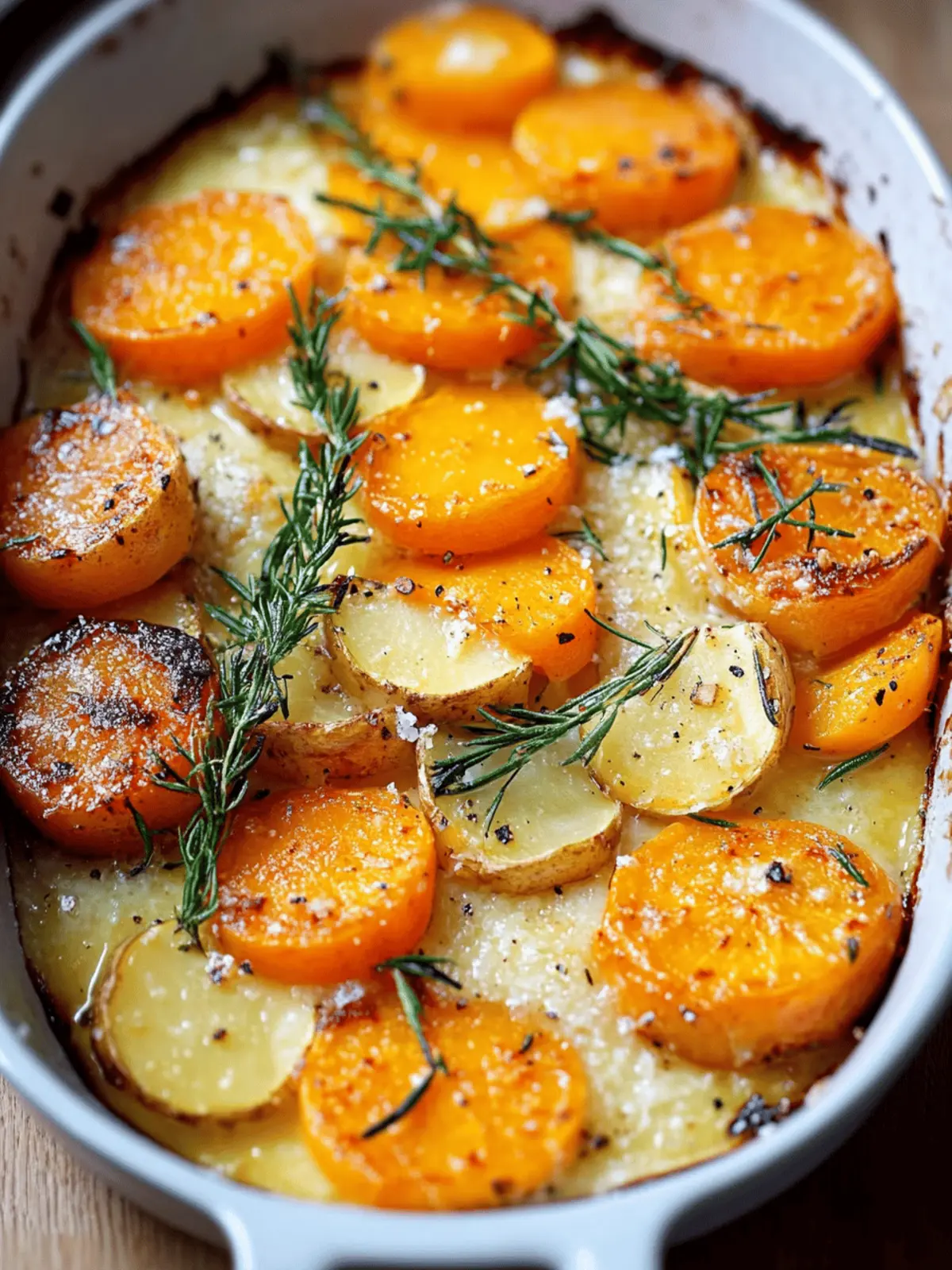 Cremiger Kürbis- und Kartoffelauflauf für die ganze Familie 4 Cremiger Kürbis- und Kartoffelauflauf