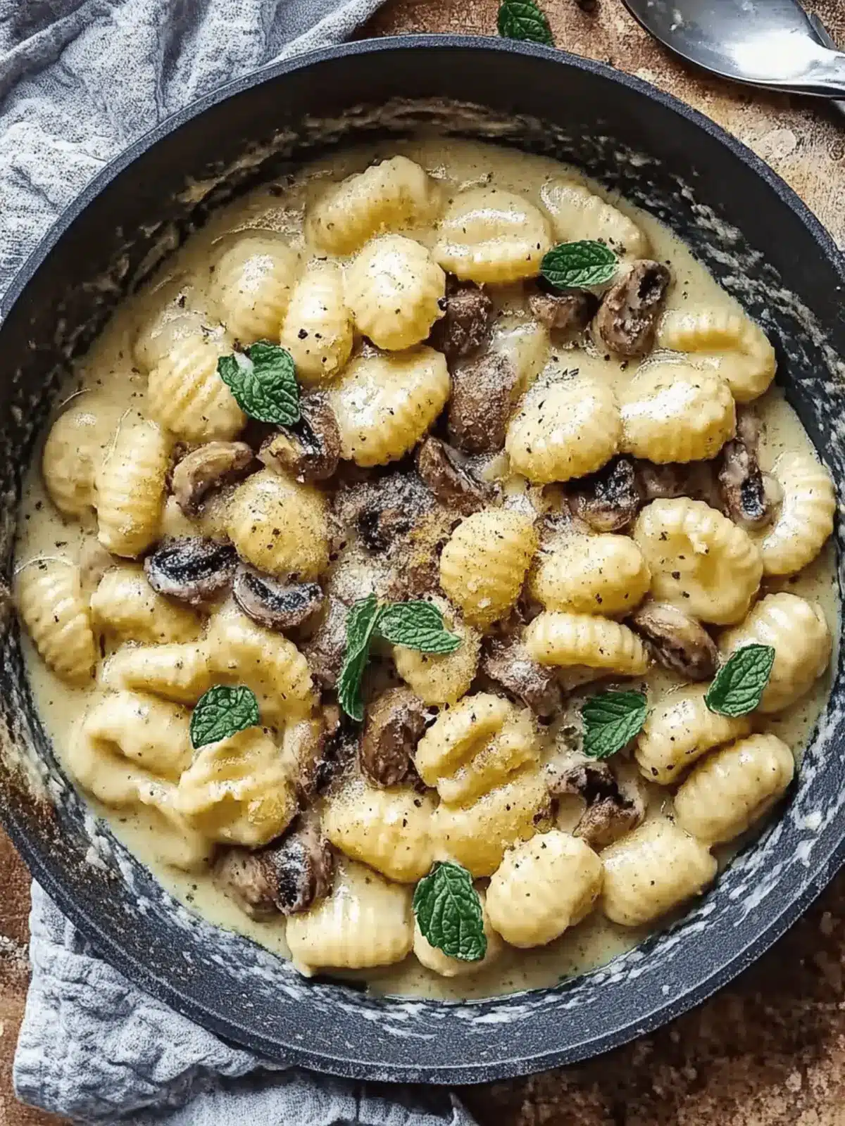 Cremige Gnocchi und Pilzpfanne für gemütliche Abende 2 Cremige Gnocchi und Pilzpfanne