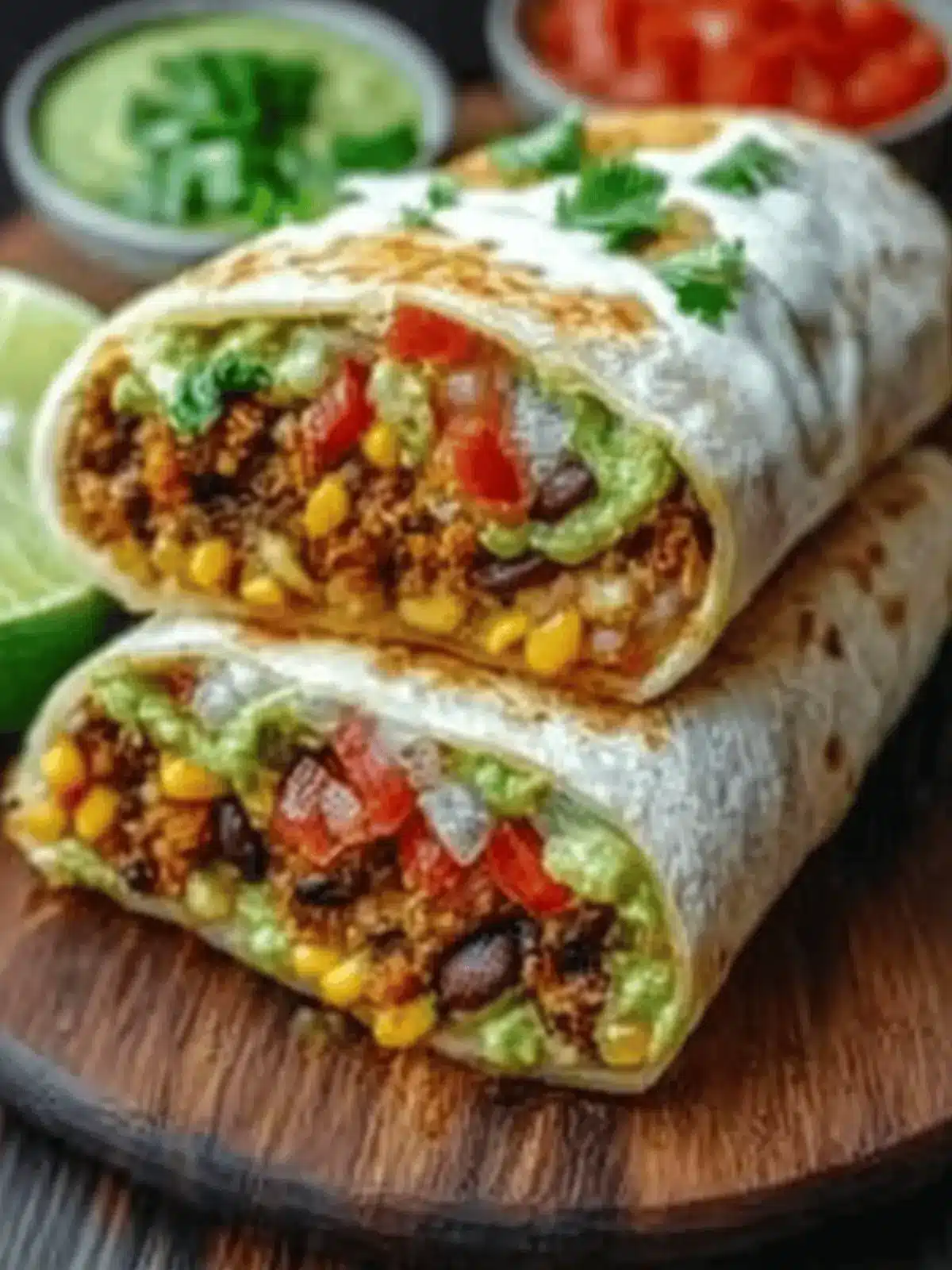 10-Minuten Vegane Burrito-Wraps