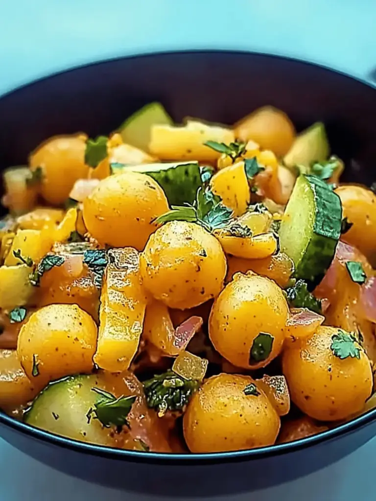 Zucchini und Kichererbsen Pfanne