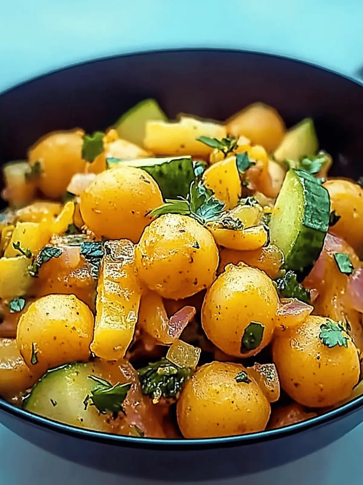 Zucchini und Kichererbsen Pfanne