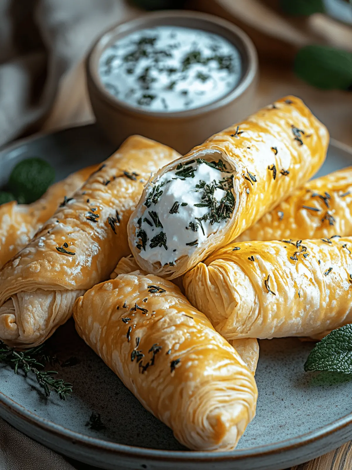 Herzhafte Blätterteigrollen mit Spinat und Feta zaubern 3 Herzhafte Blätterteigrollen mit Spinat und Feta