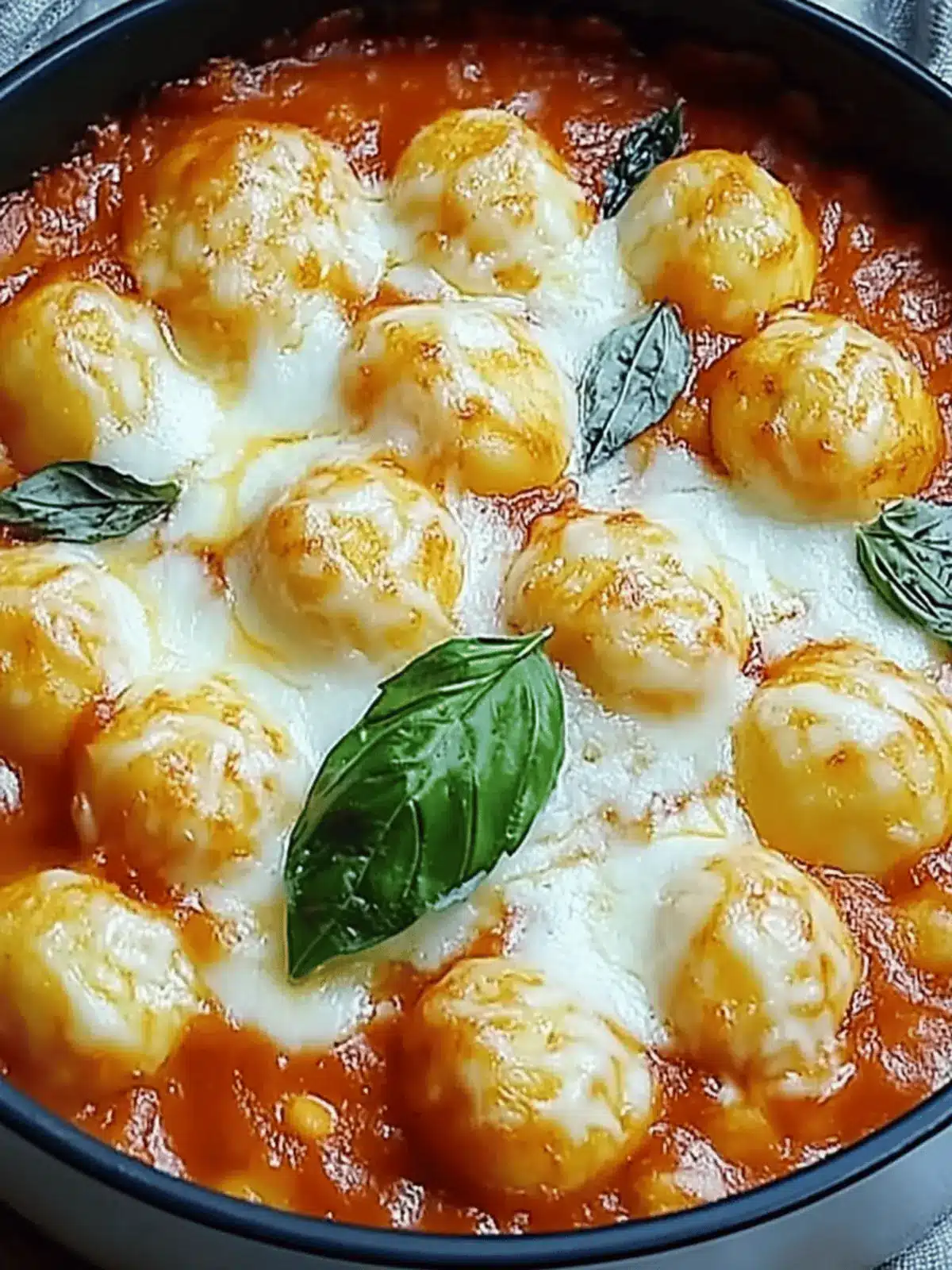 Gnocchi Auflauf Tomate Mozzarella