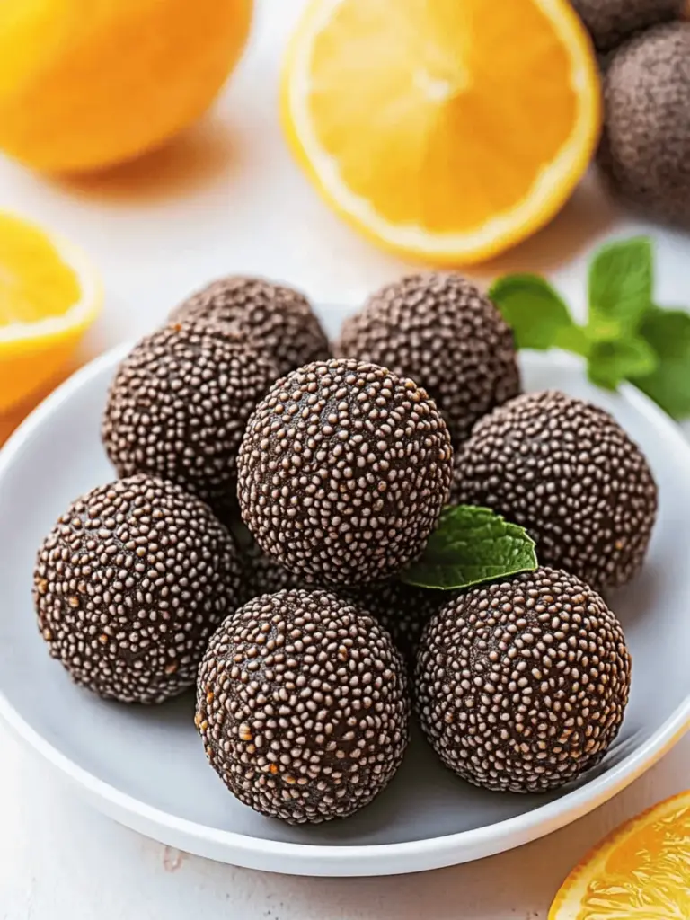 Saftige Orange Schokoladen Weihnachtspralinen