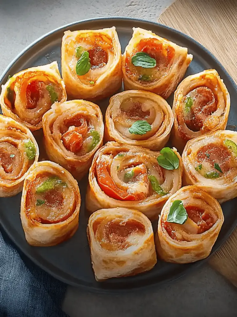 Tortilla Pizza Röllchen