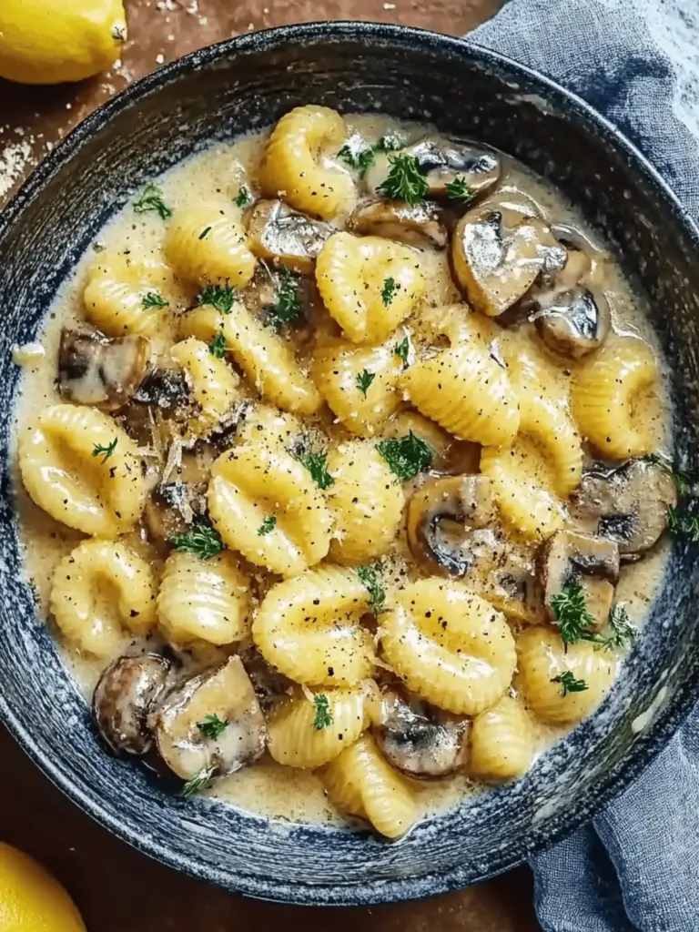 Cremige Gnocchi und Pilzpfanne