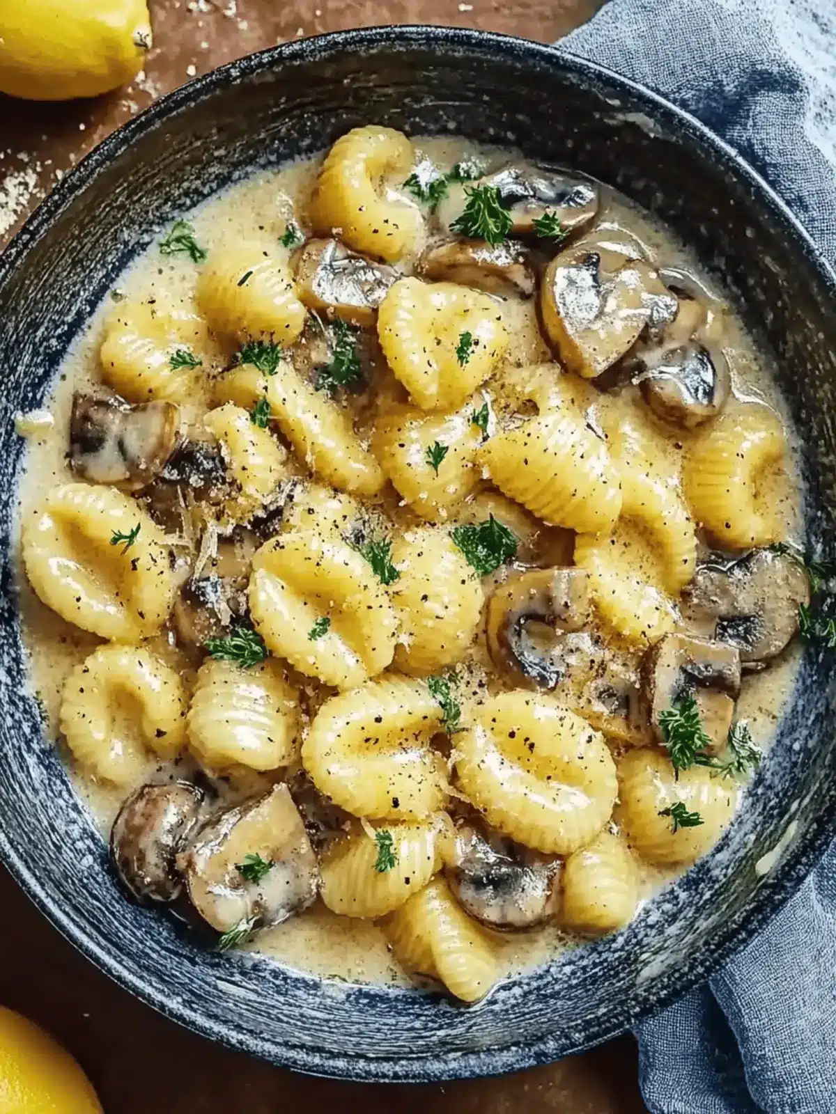 Cremige Gnocchi und Pilzpfanne für gemütliche Abende 5 Cremige Gnocchi und Pilzpfanne