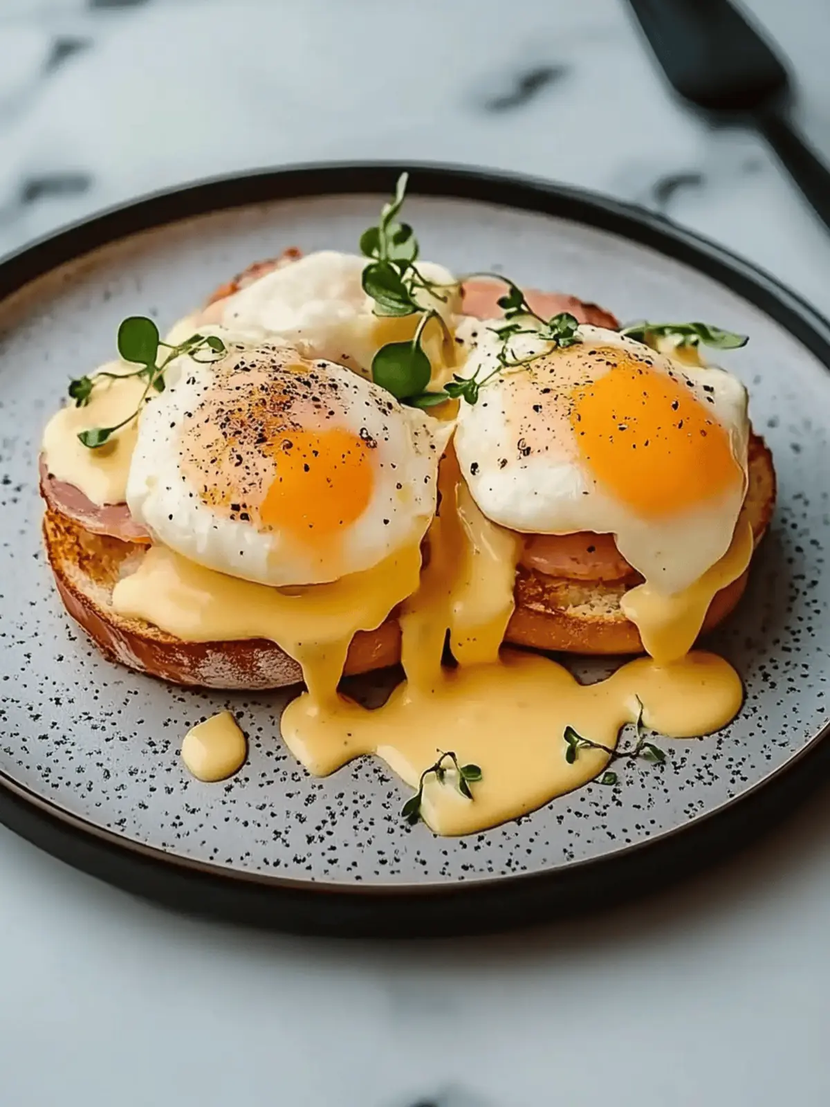 Eier Benedict perfekt selbstgemacht 4 Eier Benedict