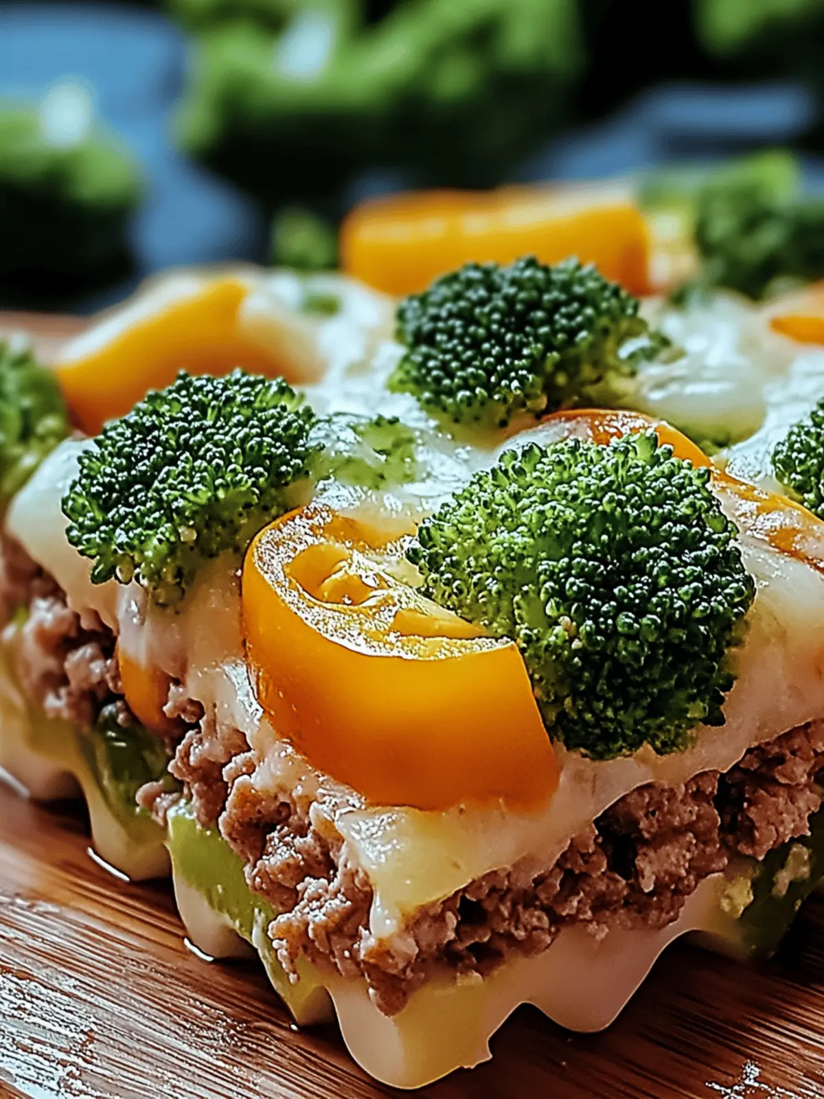 Fitness-Auflauf mit Brokkoli und Hackfleisch