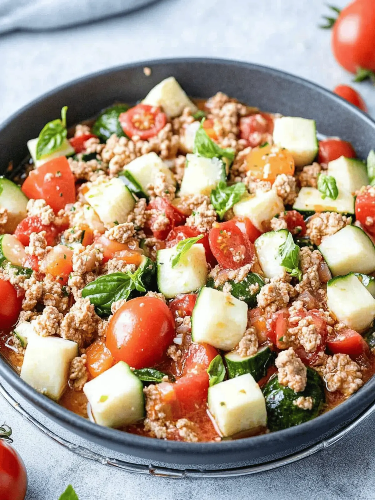 Schnelle Zucchini Hackfleisch Pfanne für Familiengenuss 2 Schnelle Zucchini Hackfleisch Pfanne