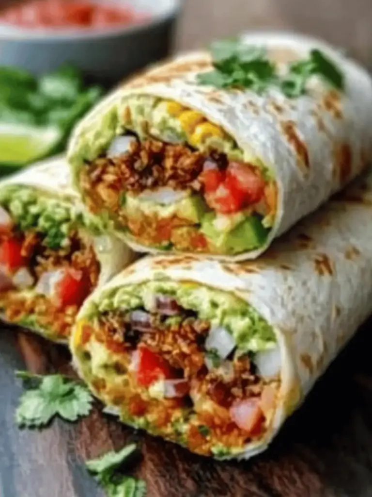 10-Minuten Vegane Burrito-Wraps