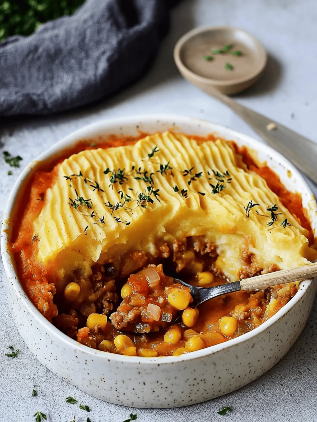 Veganer Shepherd's Pie mit Linsen